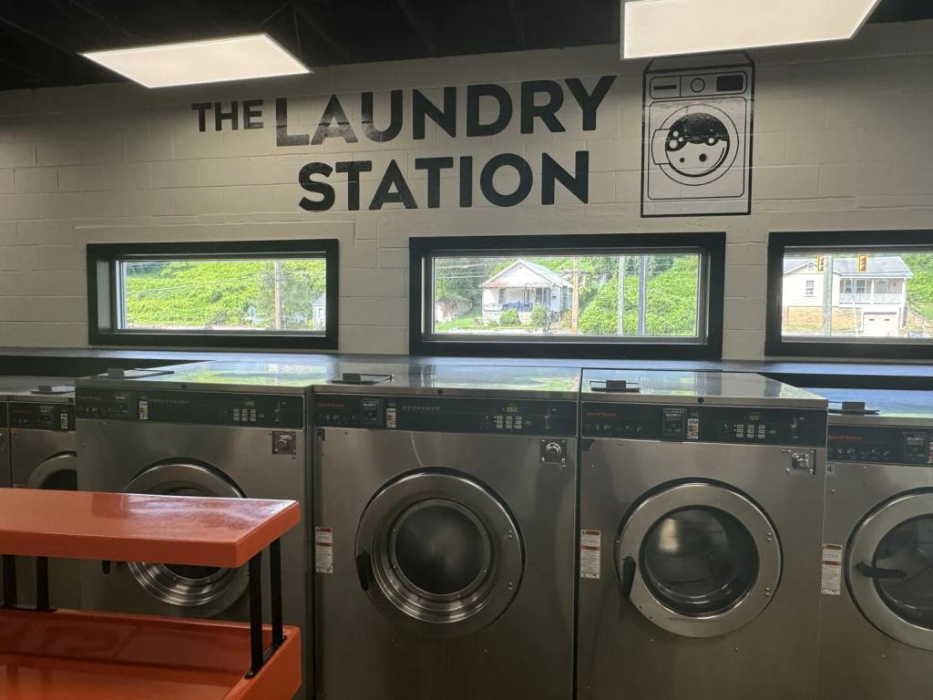 Loading laundry at The Laundry Station Erwin