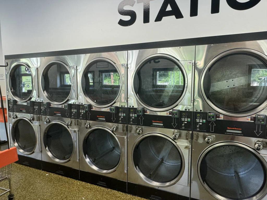 Loading laundry at The Laundry Station Mount Carmel
