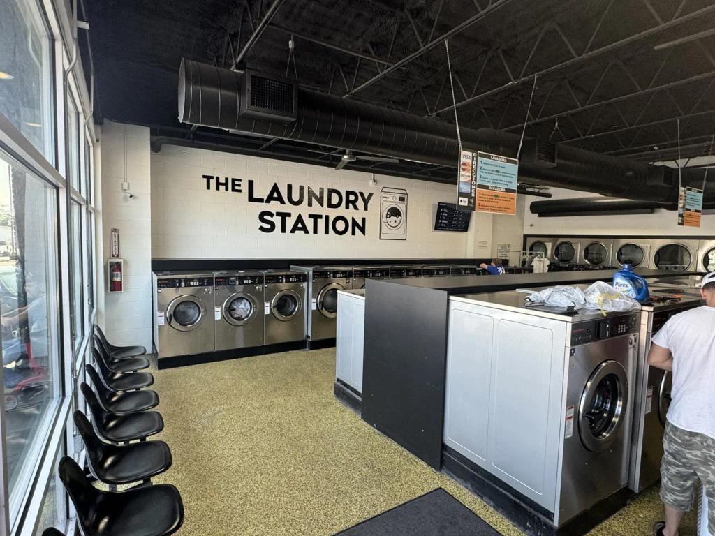 Loading laundry at The Laundry Station Kingsport