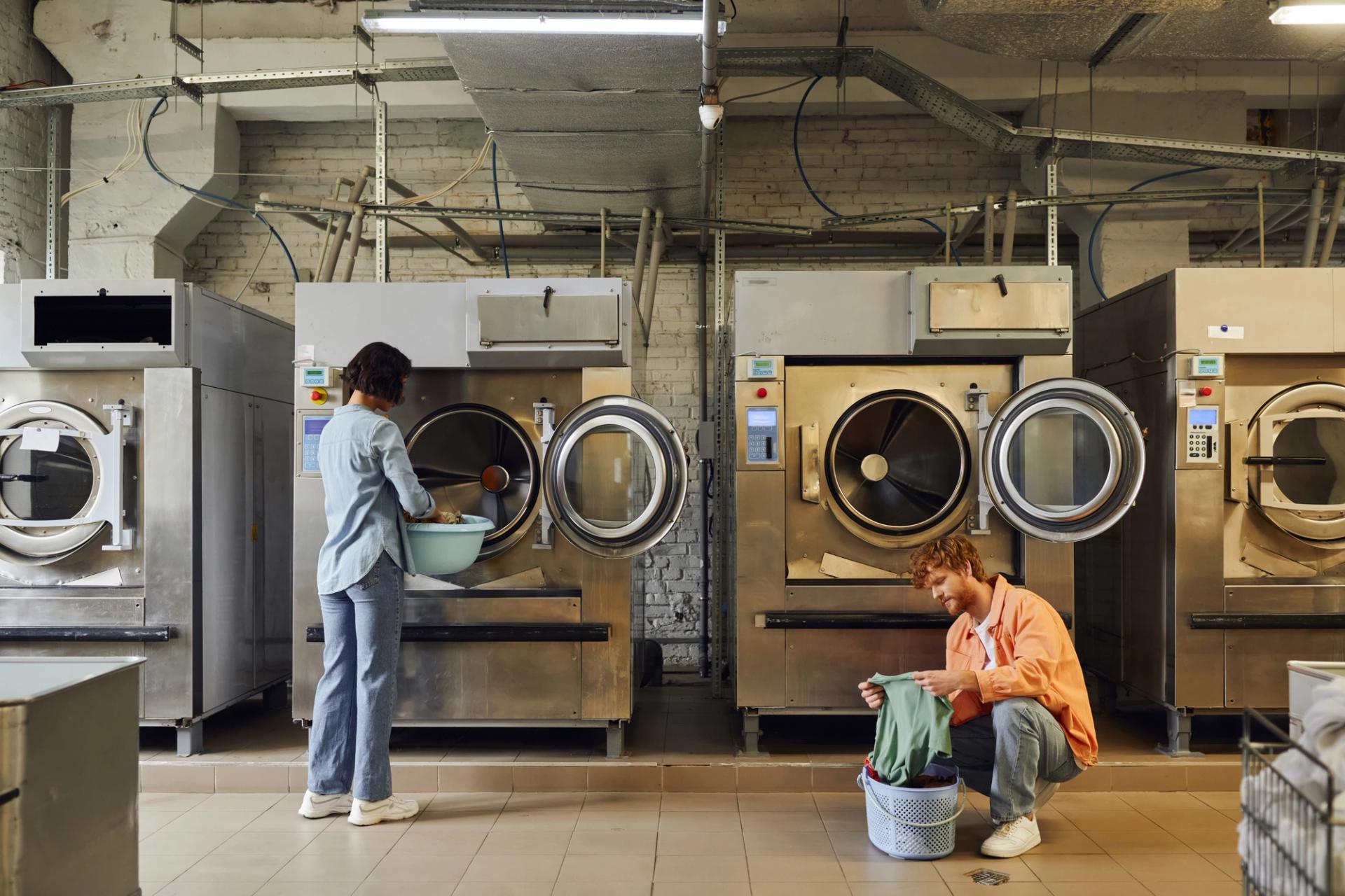 Self-serve laundromat at The Laundry Station