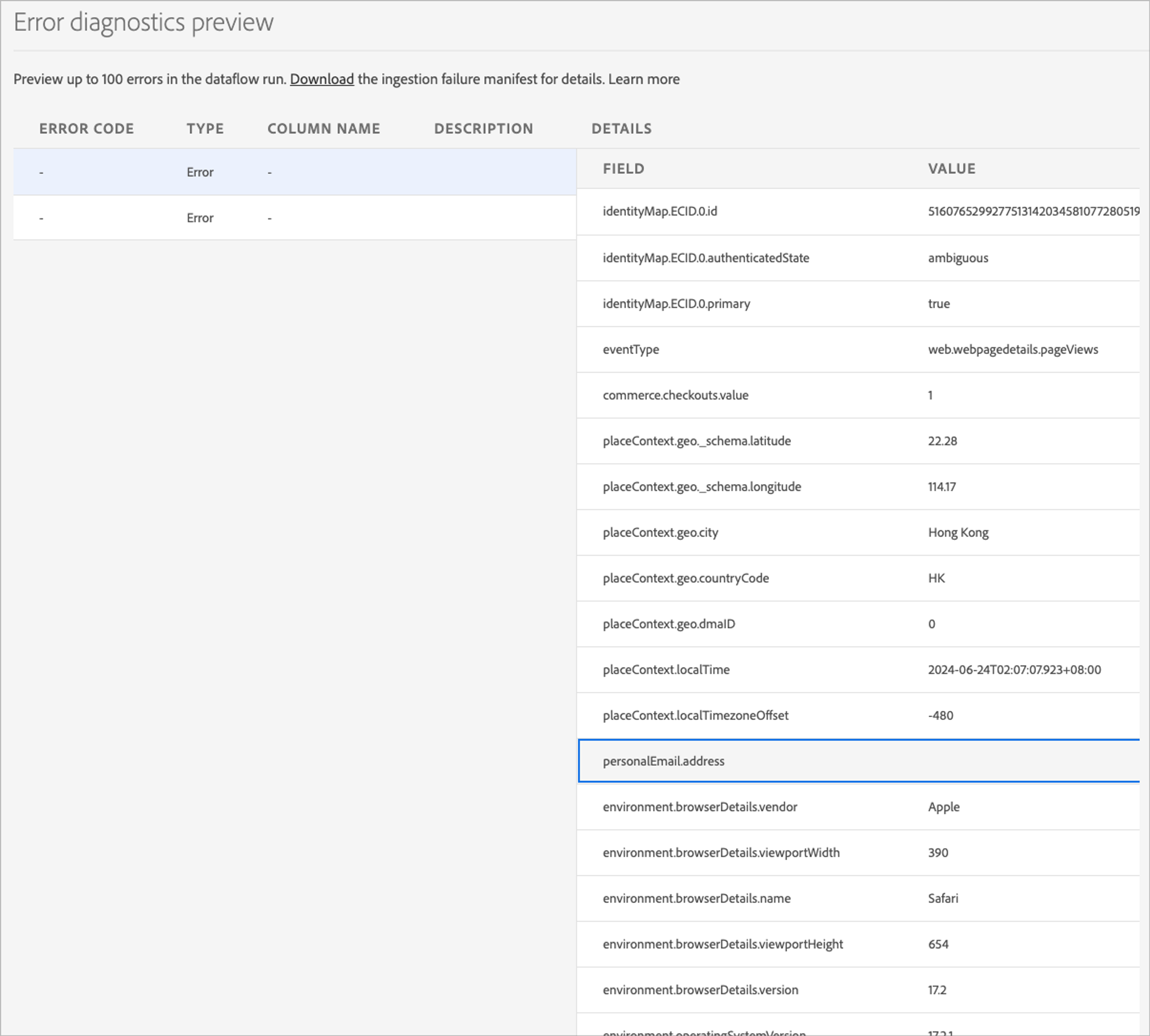 Check out all that glorious, glorious XDM Context 🤤