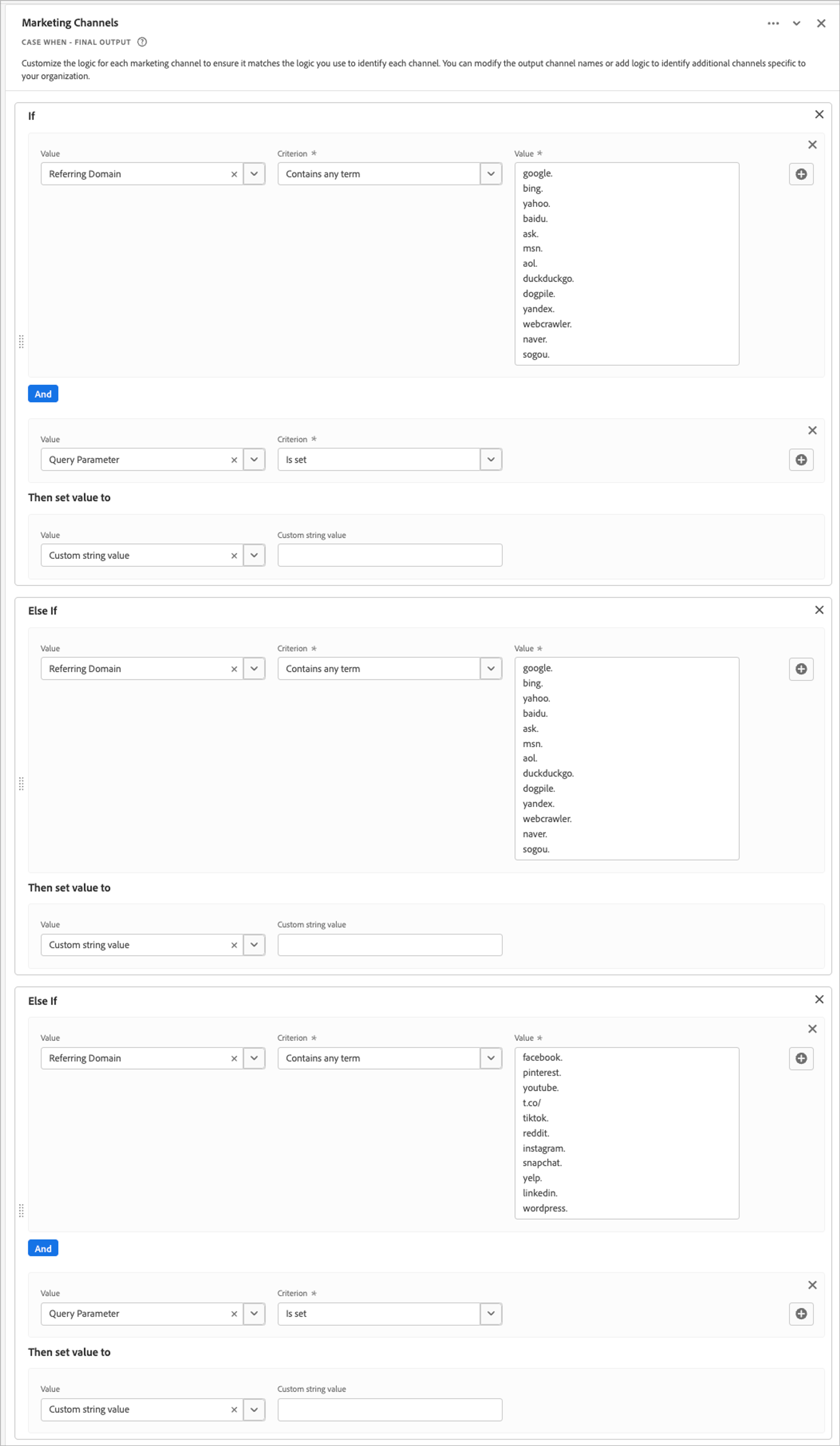 Using a Derived Field for Marketing Channels in Adobe Customer Journey Analytics