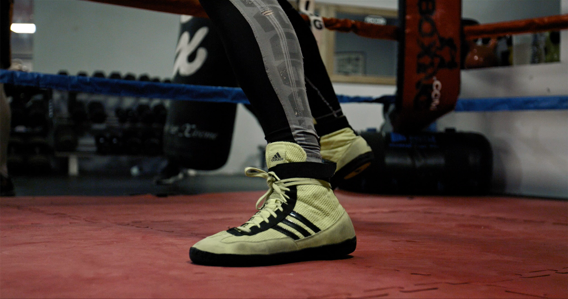 Tony in the gym sparring