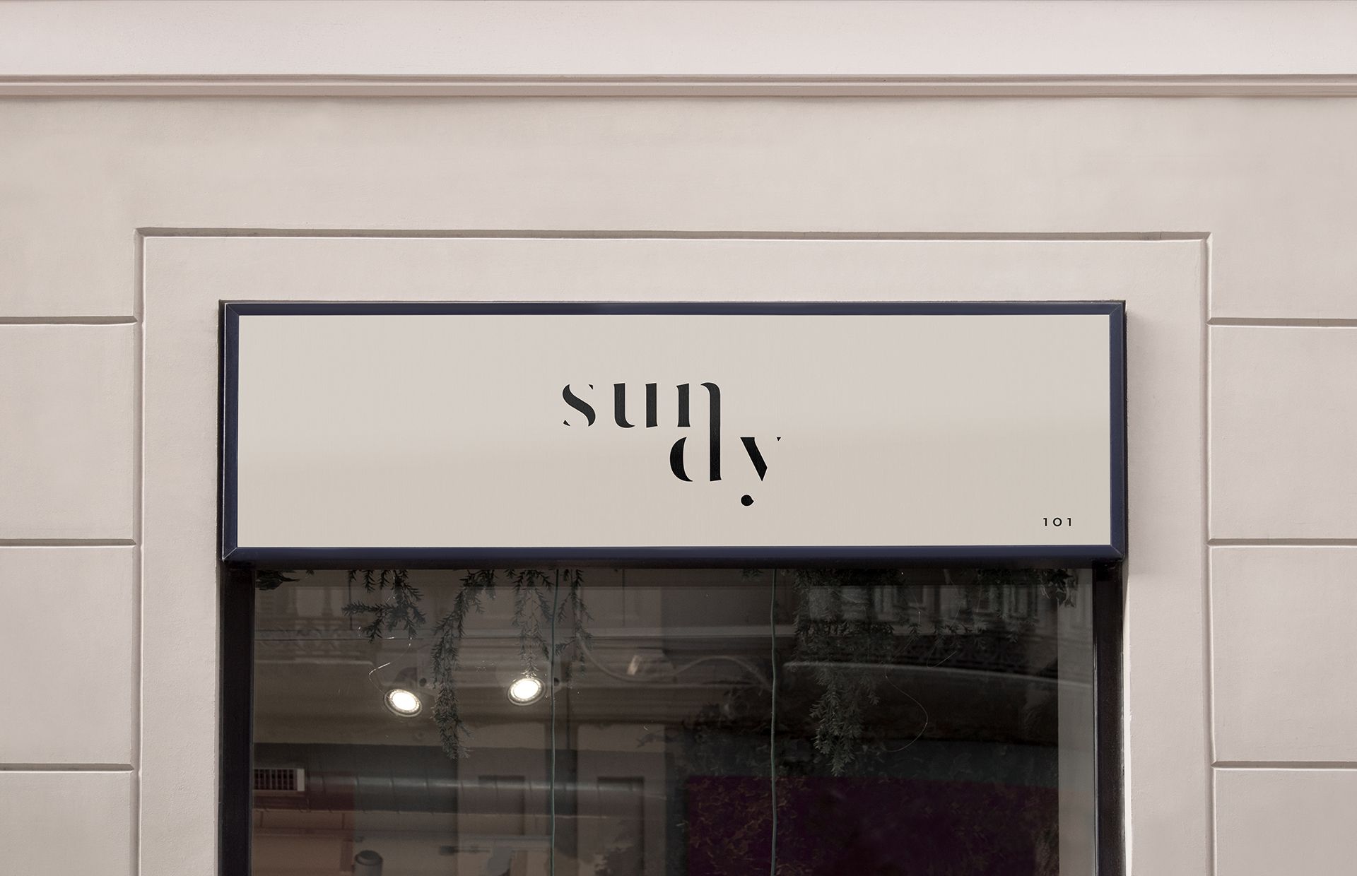 Pop up store front inspirational mock up designed for SundySkin London store. By Tom Matthews @novacreate
