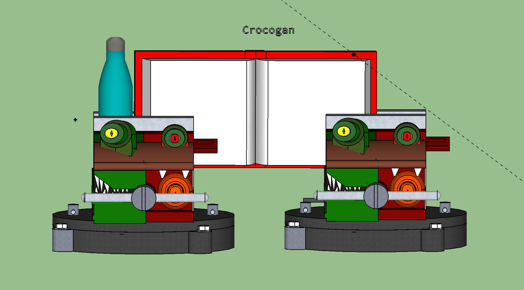 Crocogan (Crocodile_Dragon) vice for a semi-paralysed stroke survior