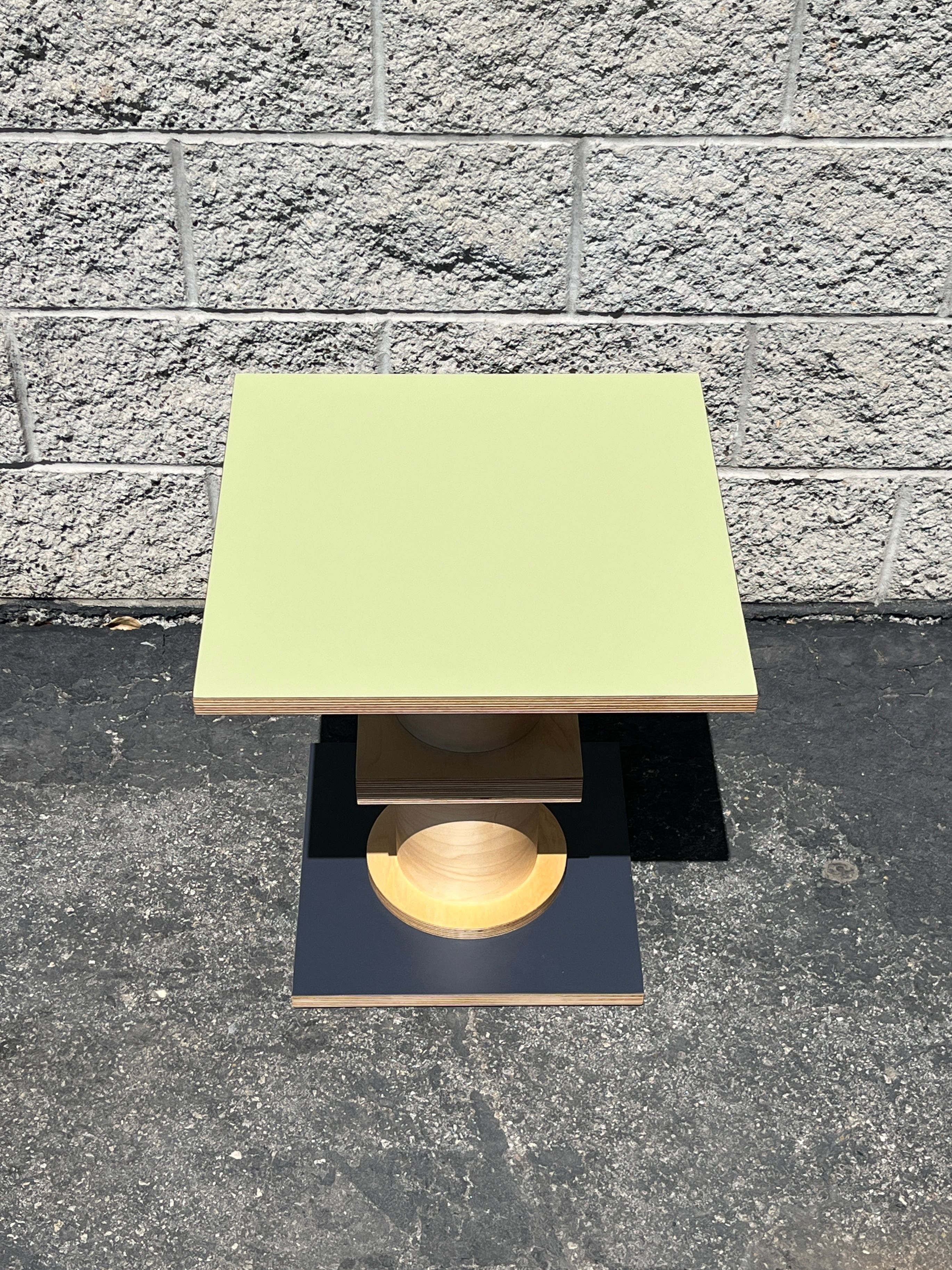  Square Column Table - Sage / Grey ($750) product image 1