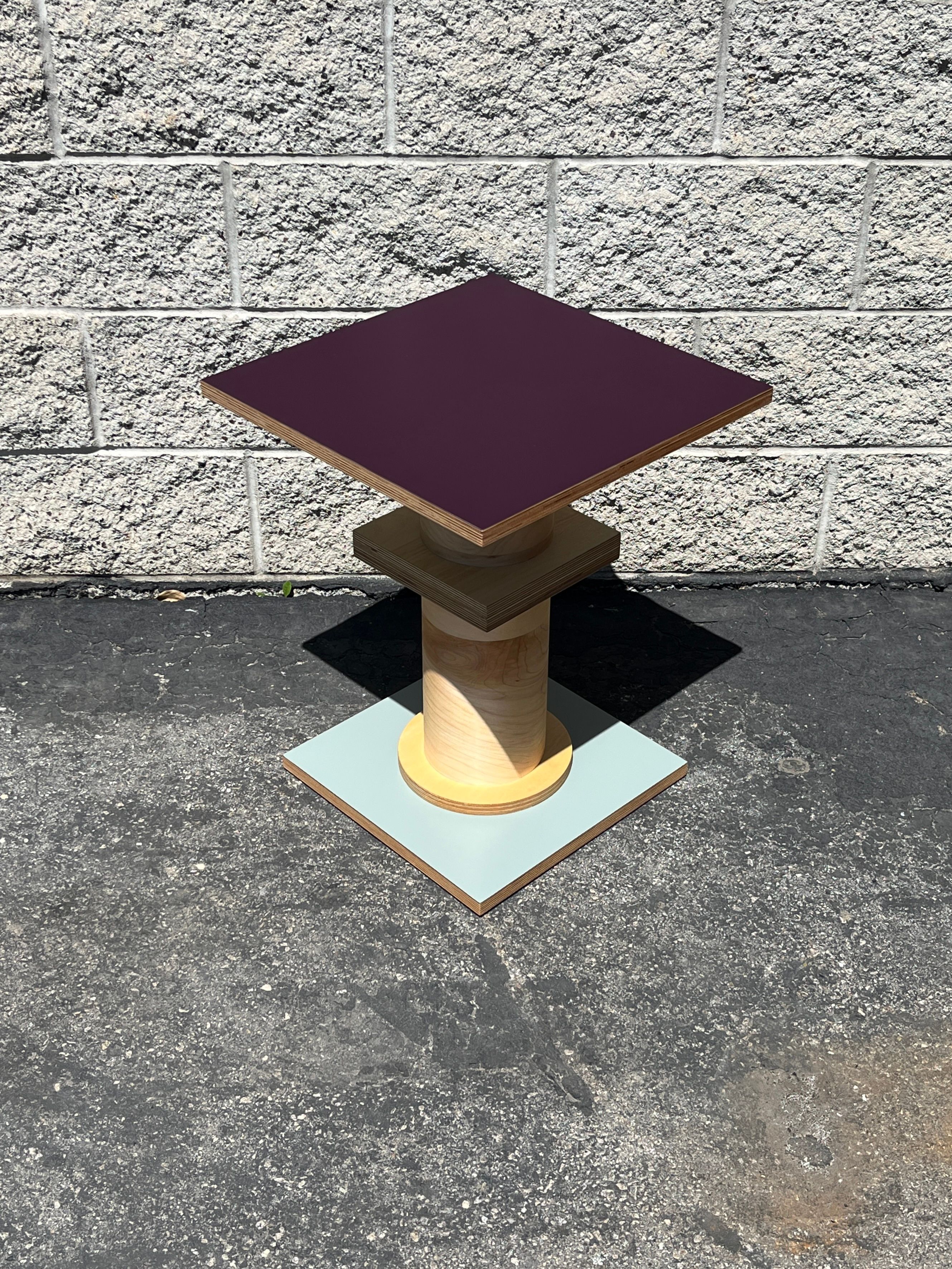  (SOLD OUT) Square Column Table - Purple / Blue product image 2