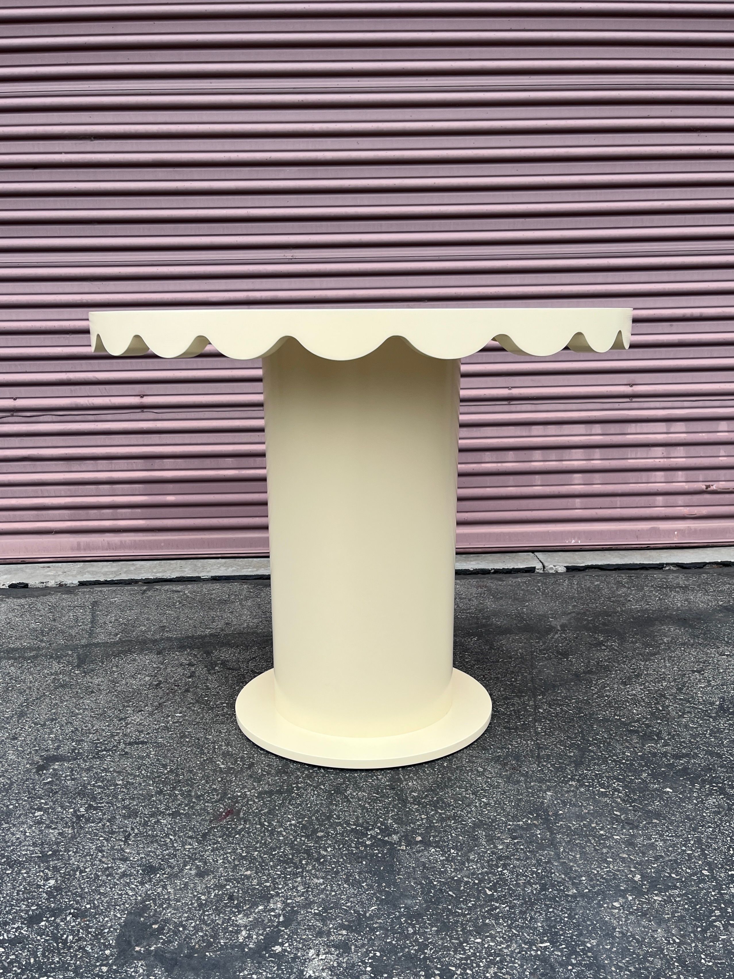  Scallop Skirt Table - Beige product image 2
