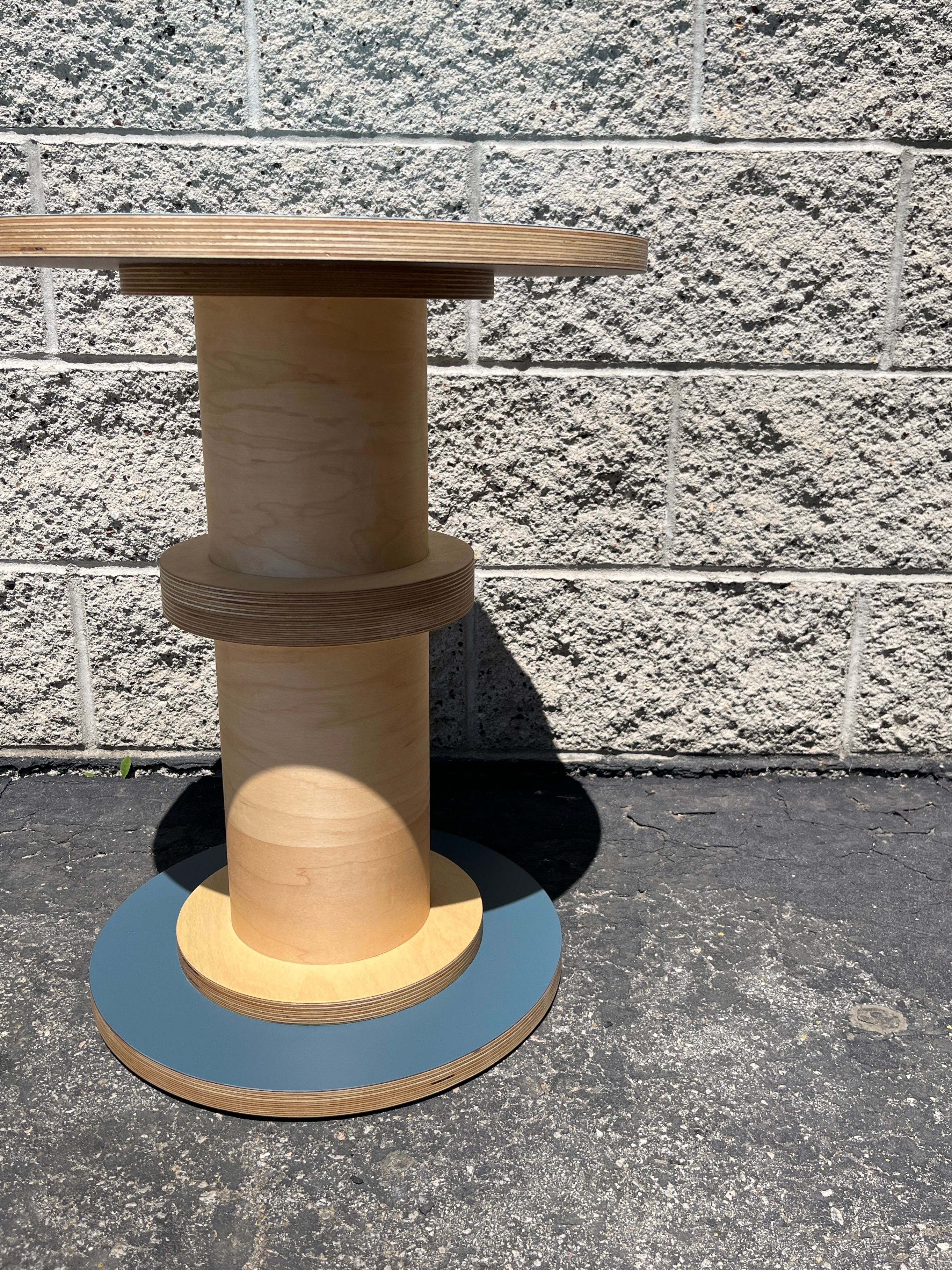  (SOLD OUT) Circle Column Table - Blue / Navy ($750) product image 2