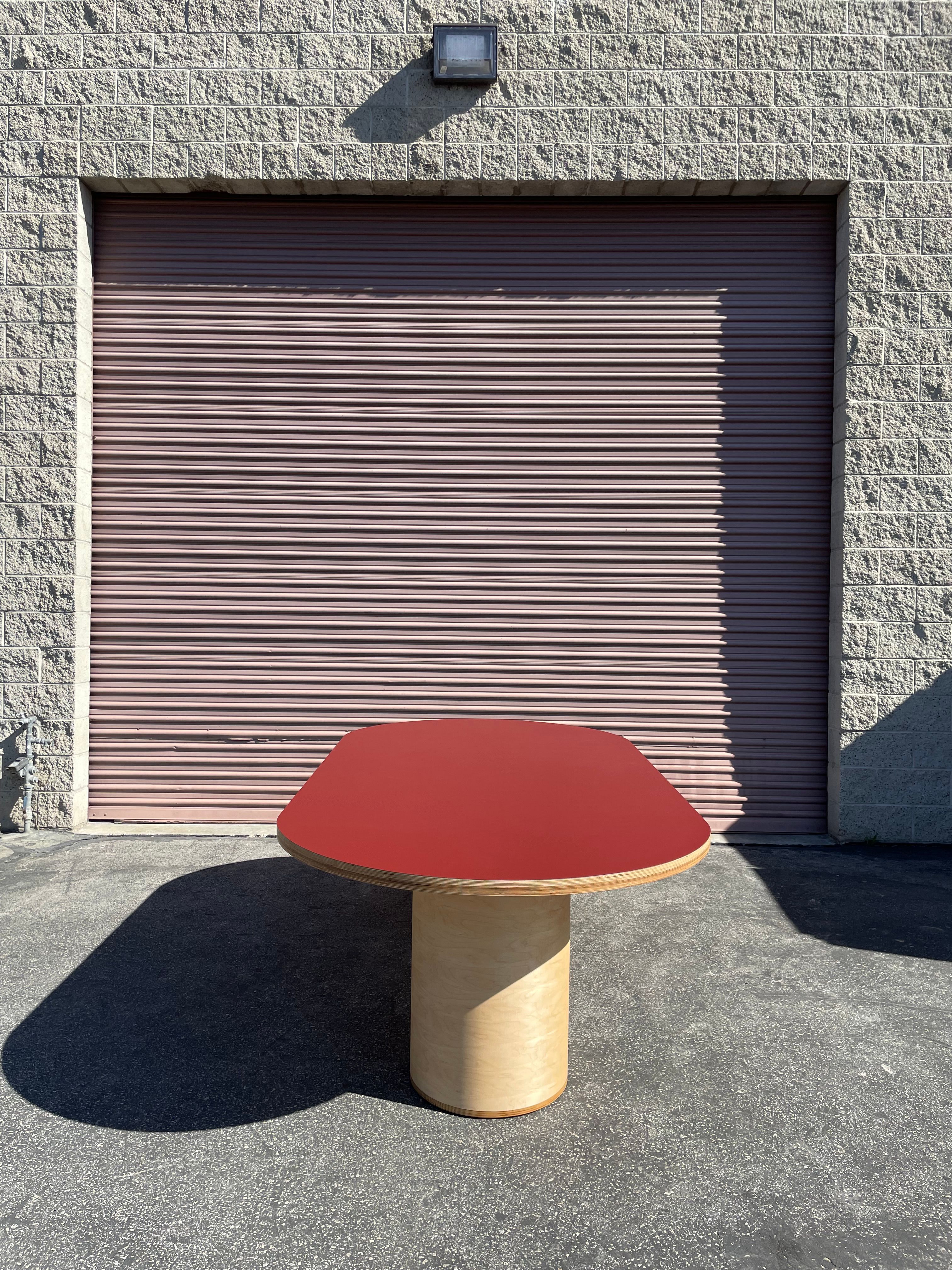  Pill-Shaped Dining Table - Red product image 5