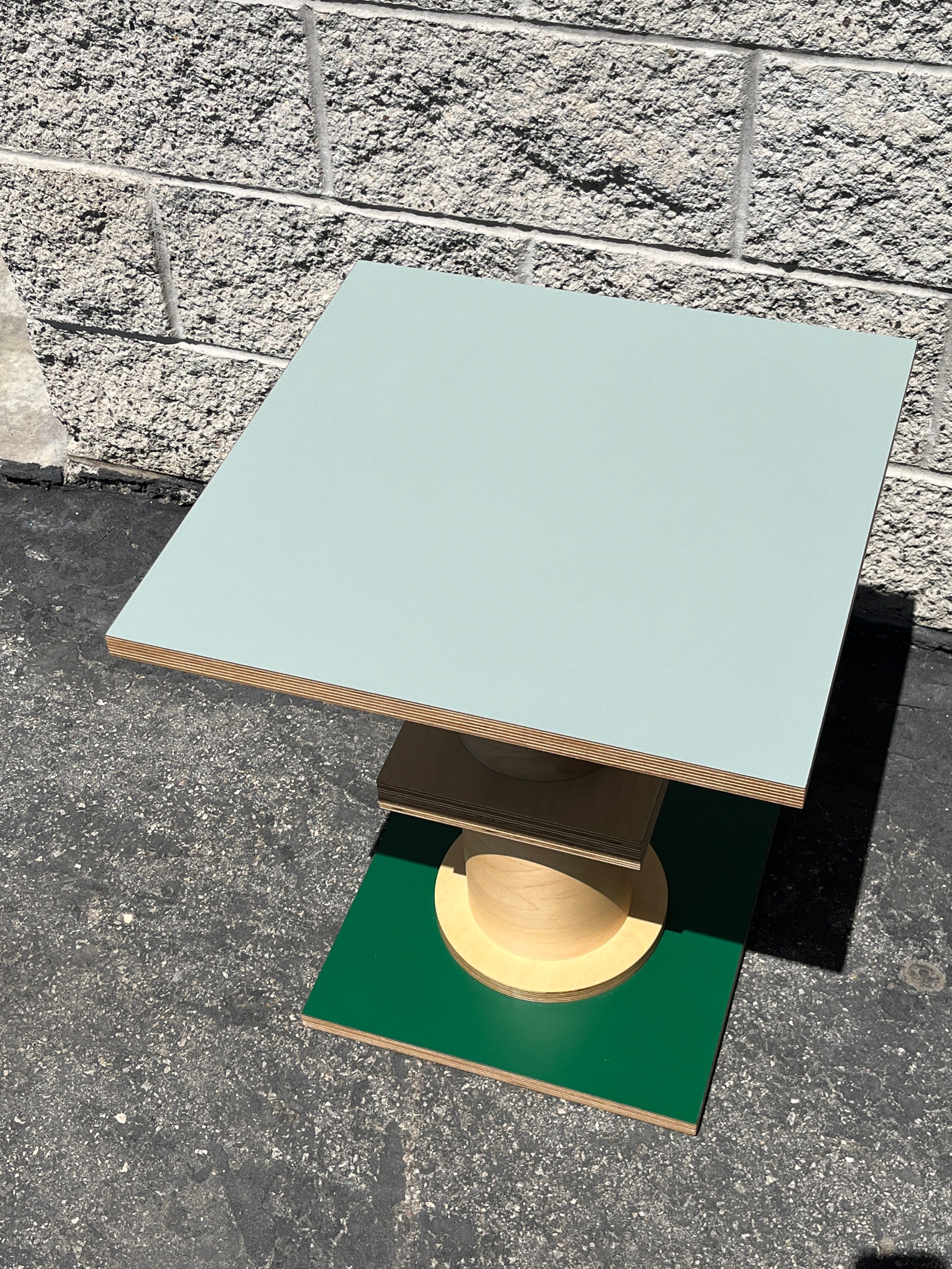  Square Column Table - Blue / Green ($750) product image 2