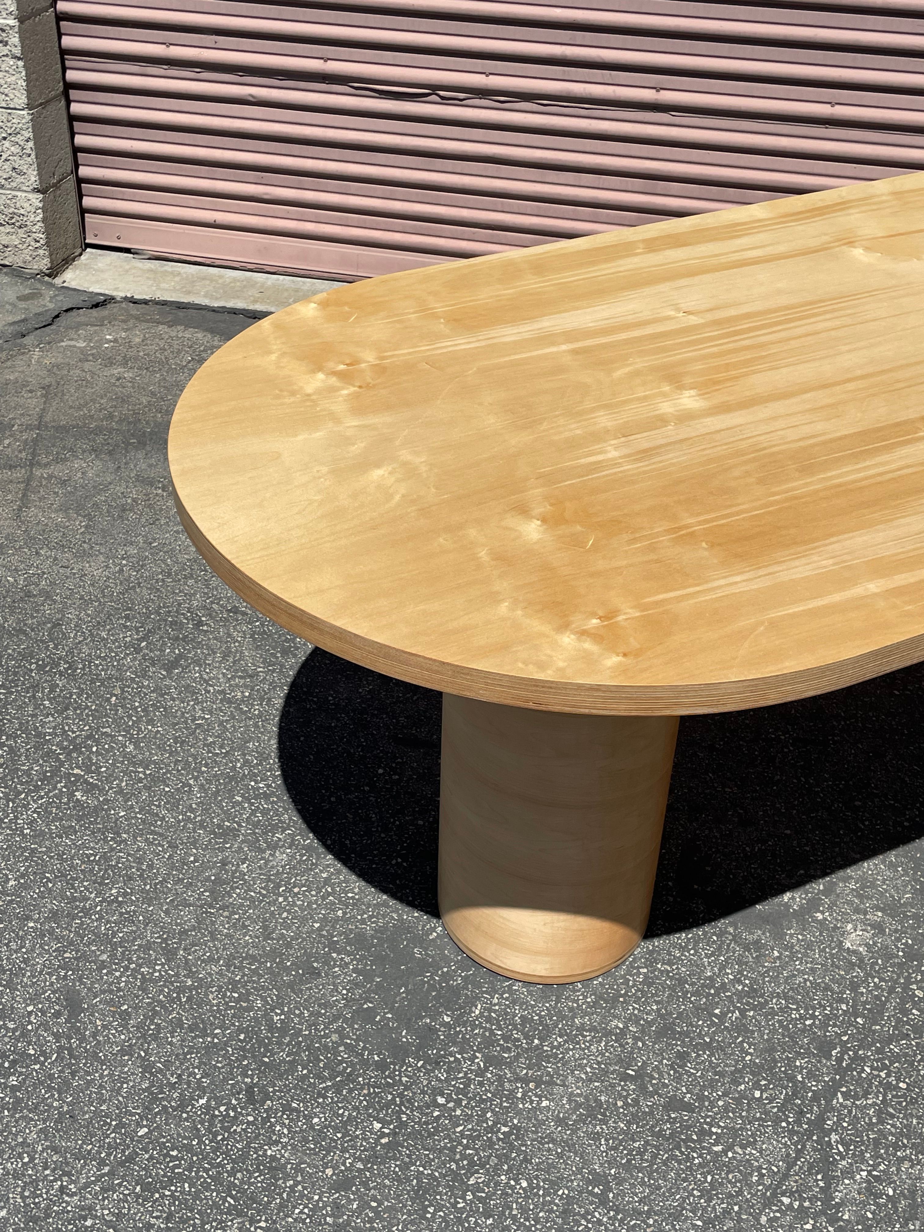  Pill-Shaped Dining Table - Natural product image 4