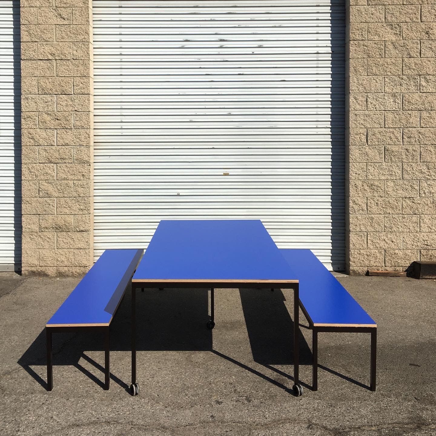  Steel Frame Rectangle Table Set product image 1