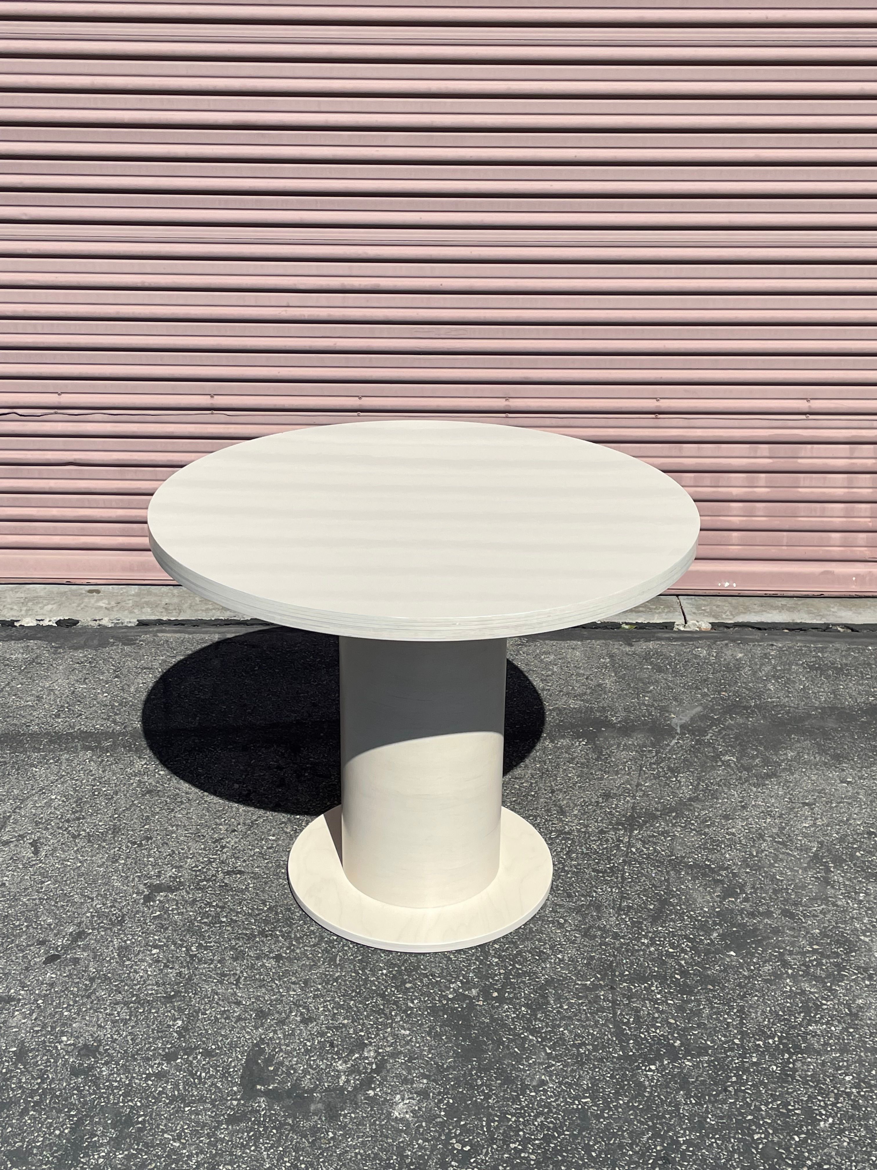  High Gloss Pedestal Table - White Stain product image 3