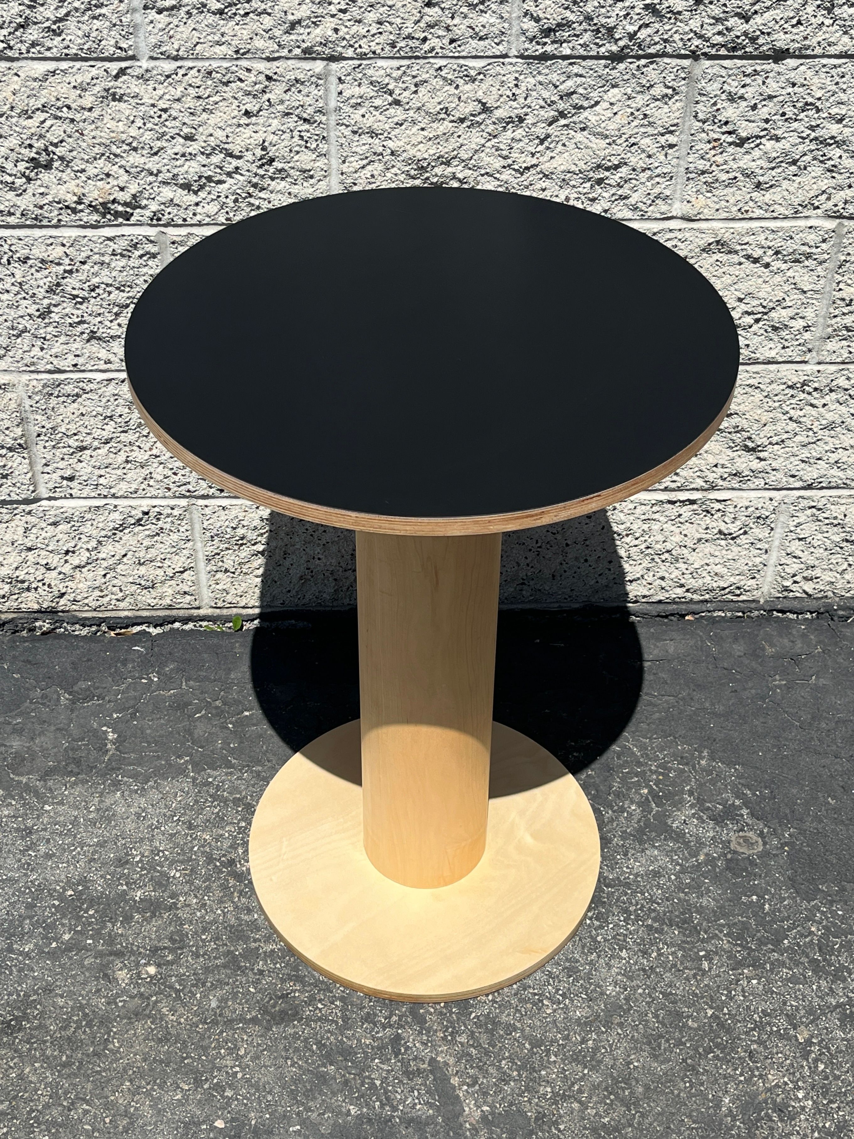  (SOLD OUT) Pedestal Table - Black product image 1