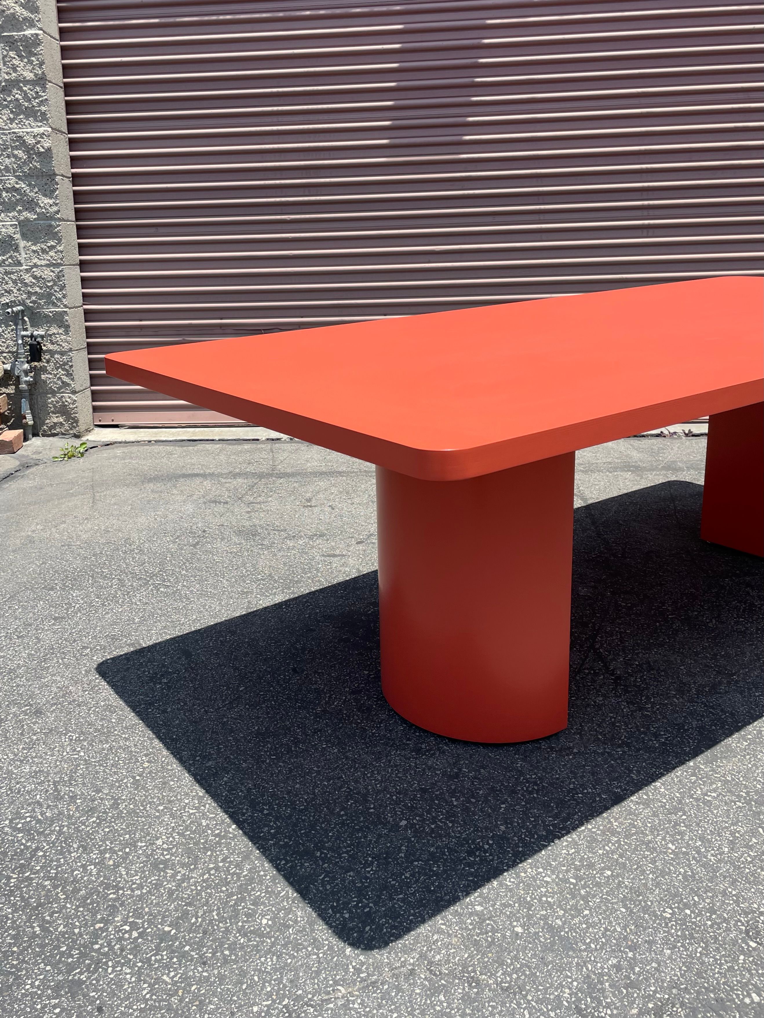  Half Round Dining Table - Orange product image 4