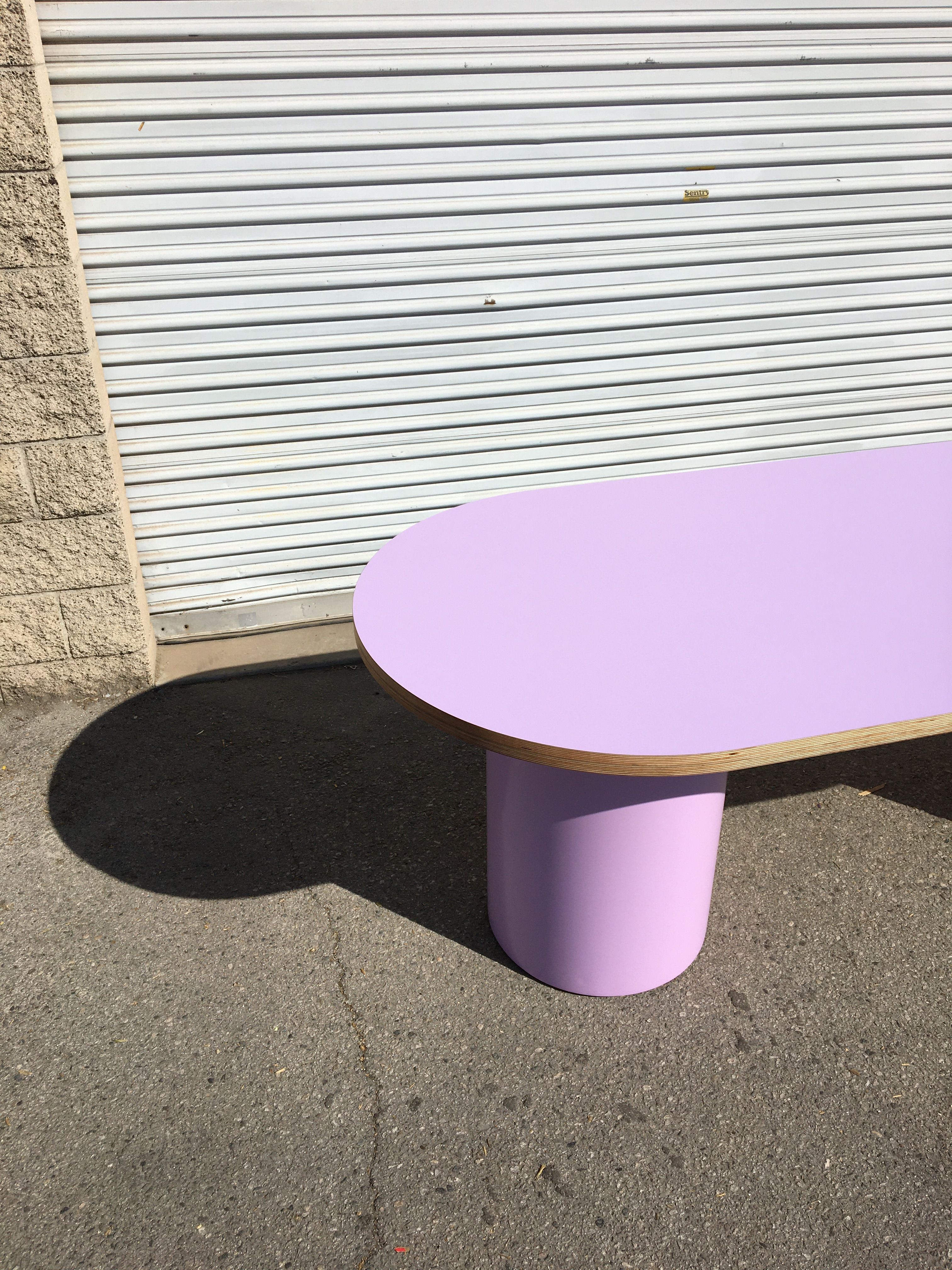  Pill-shaped Dining Table - Purple product image 4