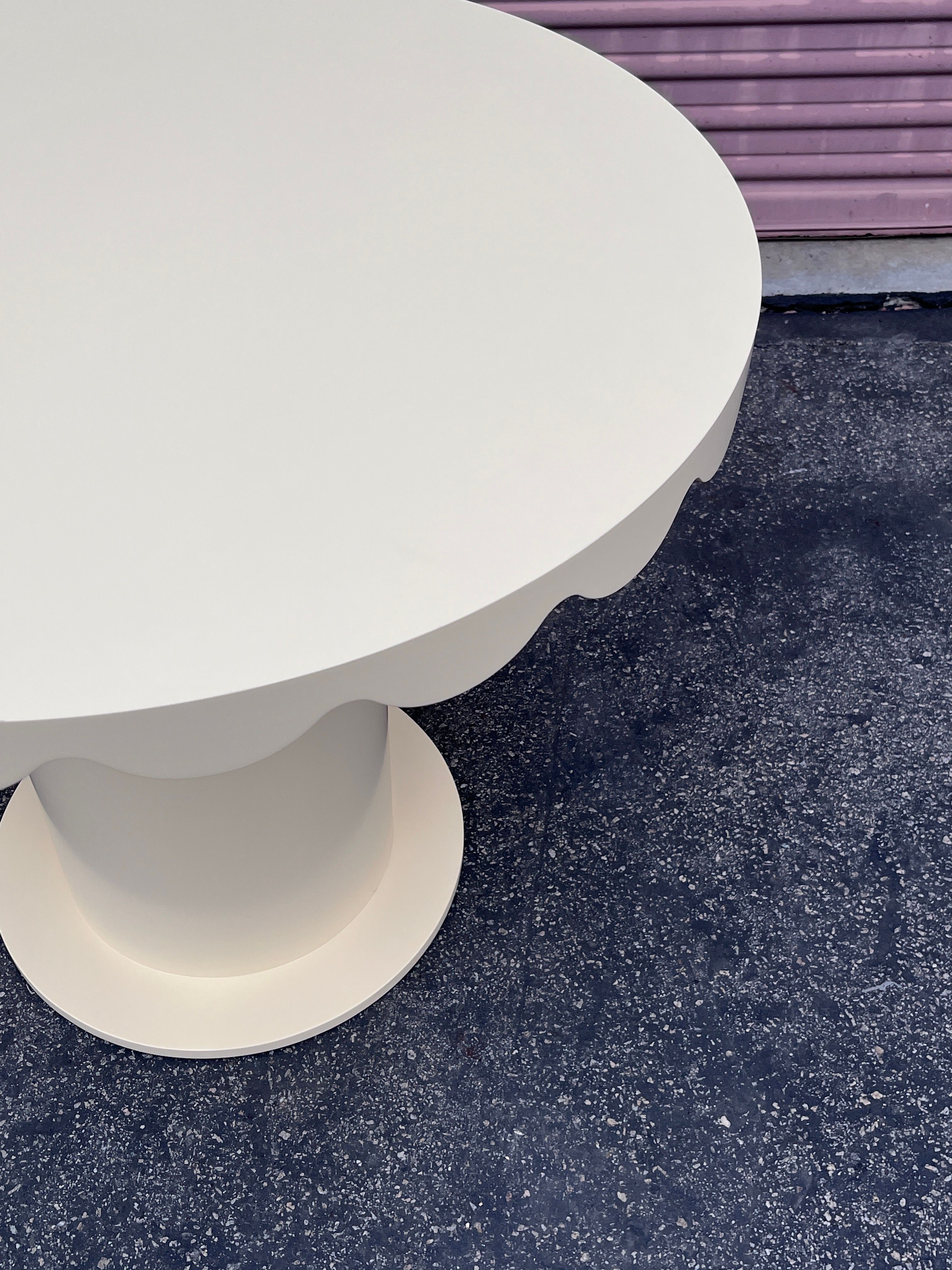  Scallop Skirt Table - Beige product image 3