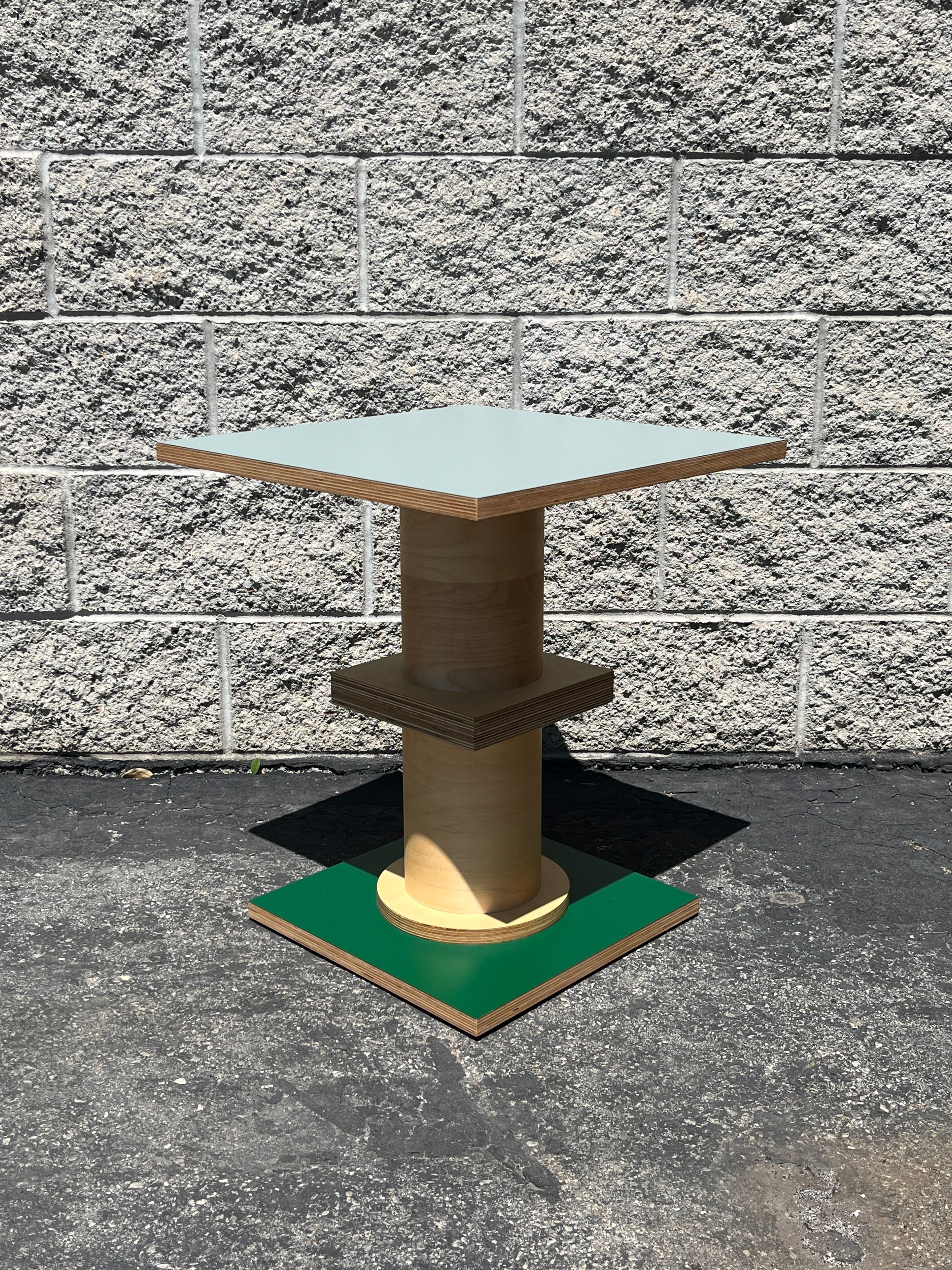  Square Column Table - Blue / Green ($750) product image 3