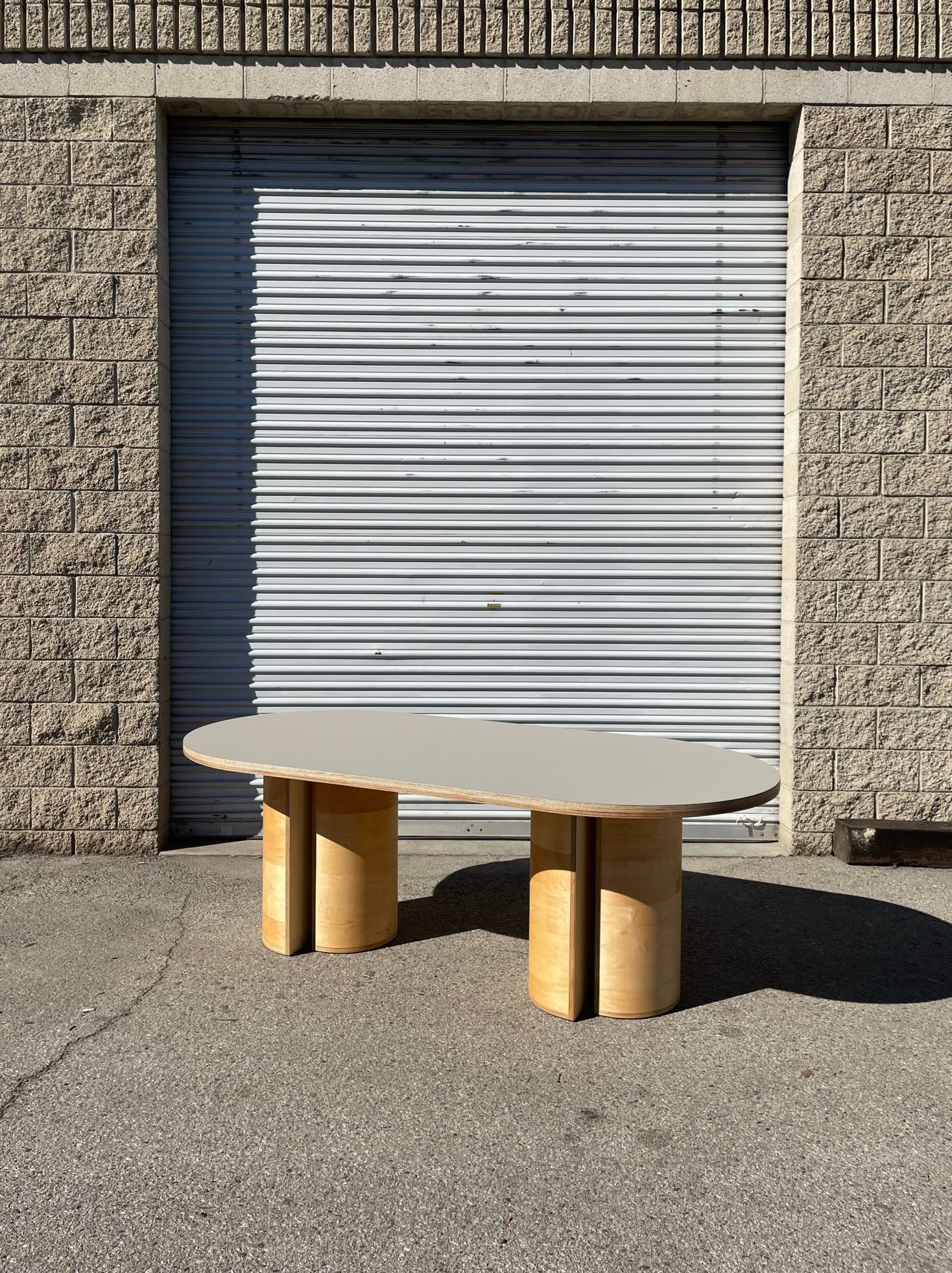  Offset Half Round Table product image 1
