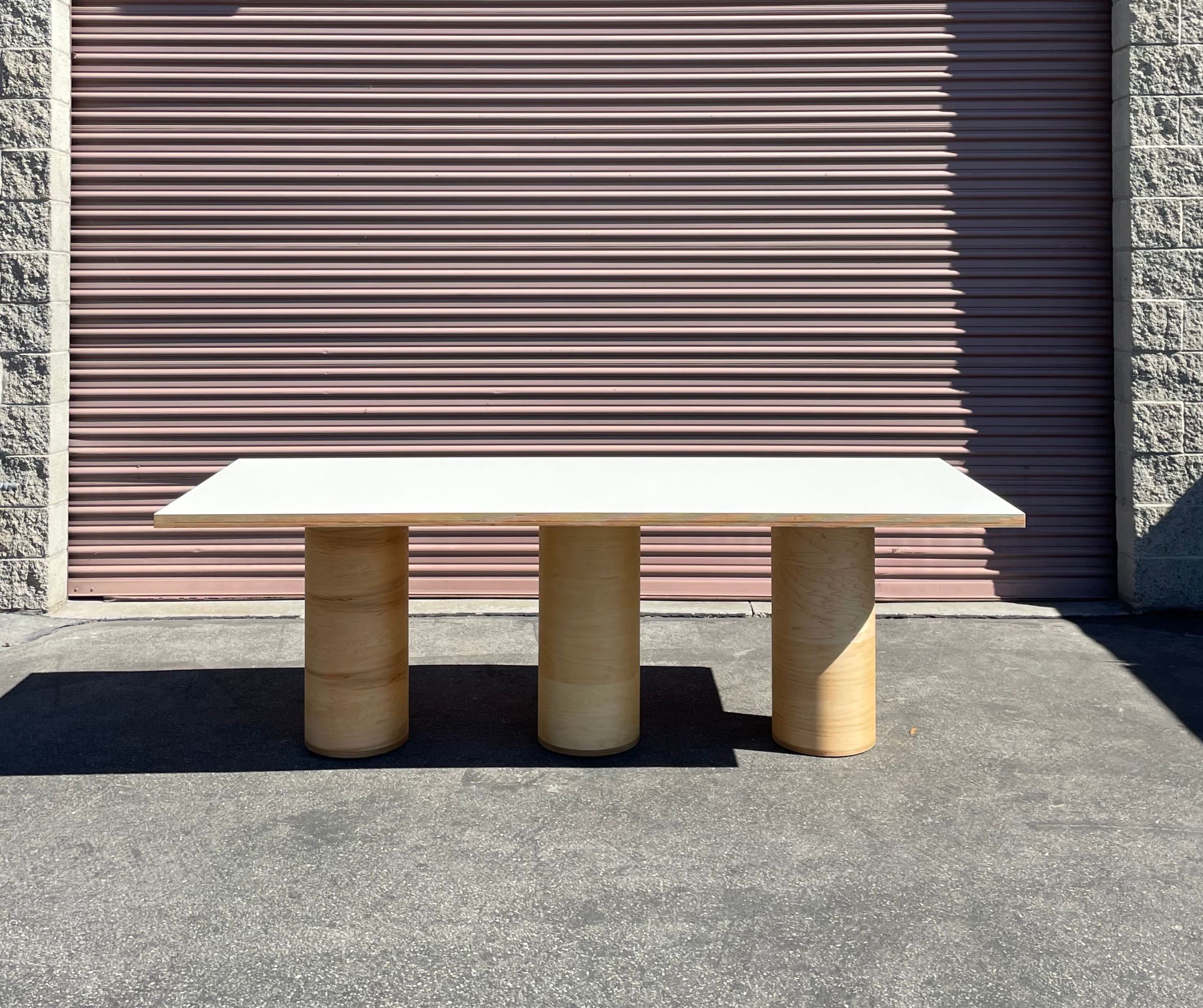  Three Cylinder Rectangle Table product image 0