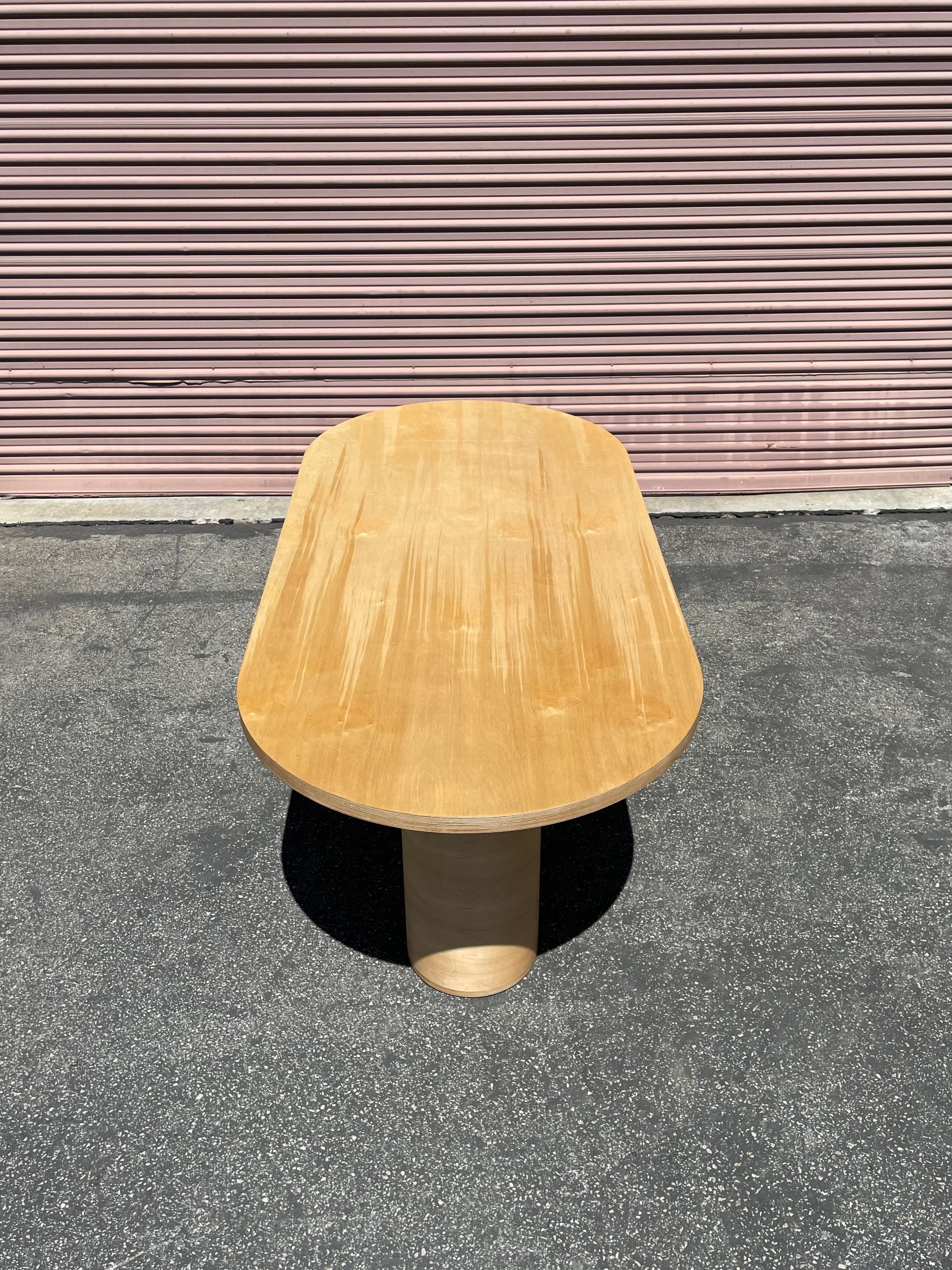 Pill-Shaped Dining Table - Natural product image 2