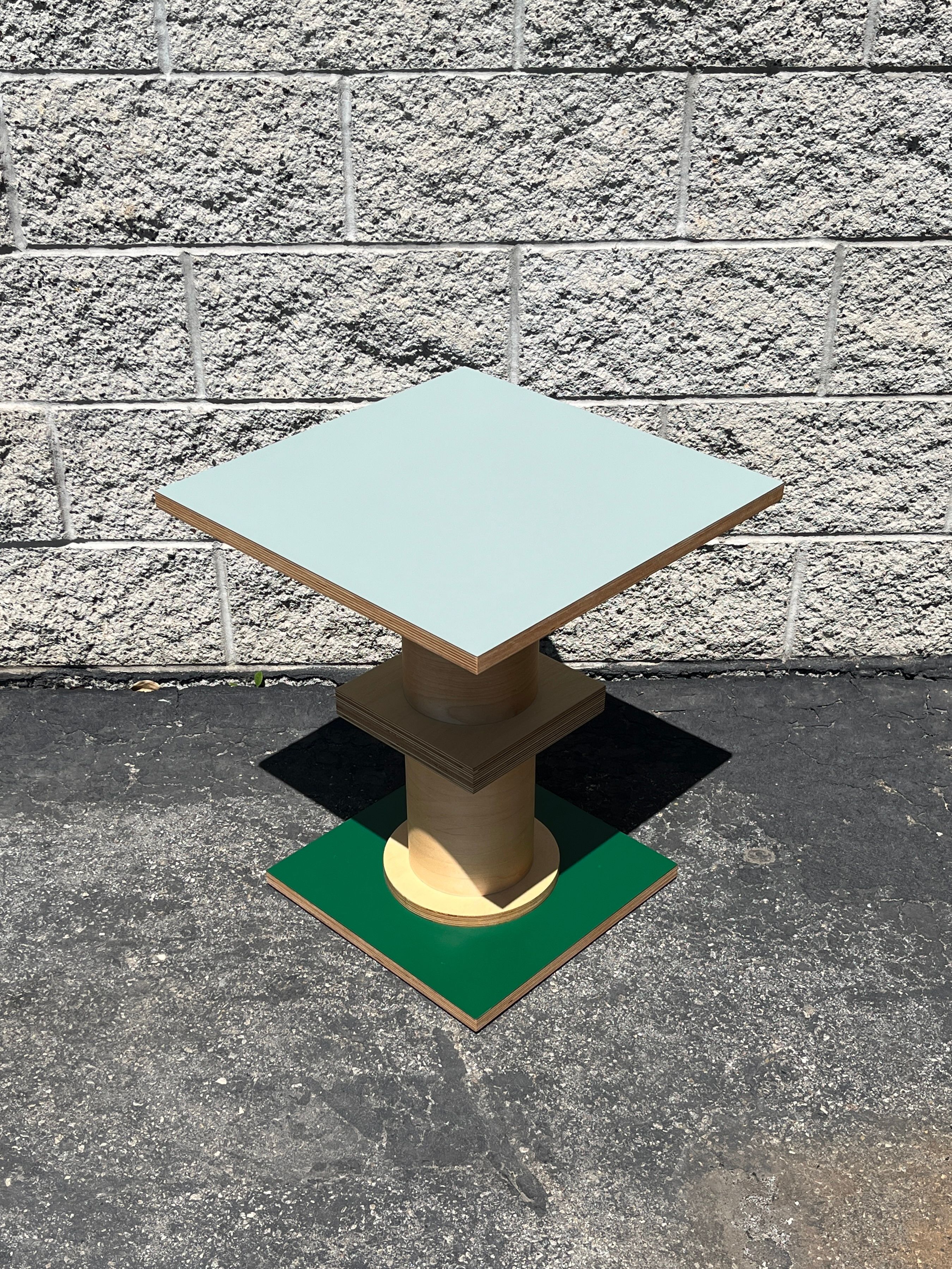  Square Column Table - Blue / Green ($750) product image 4