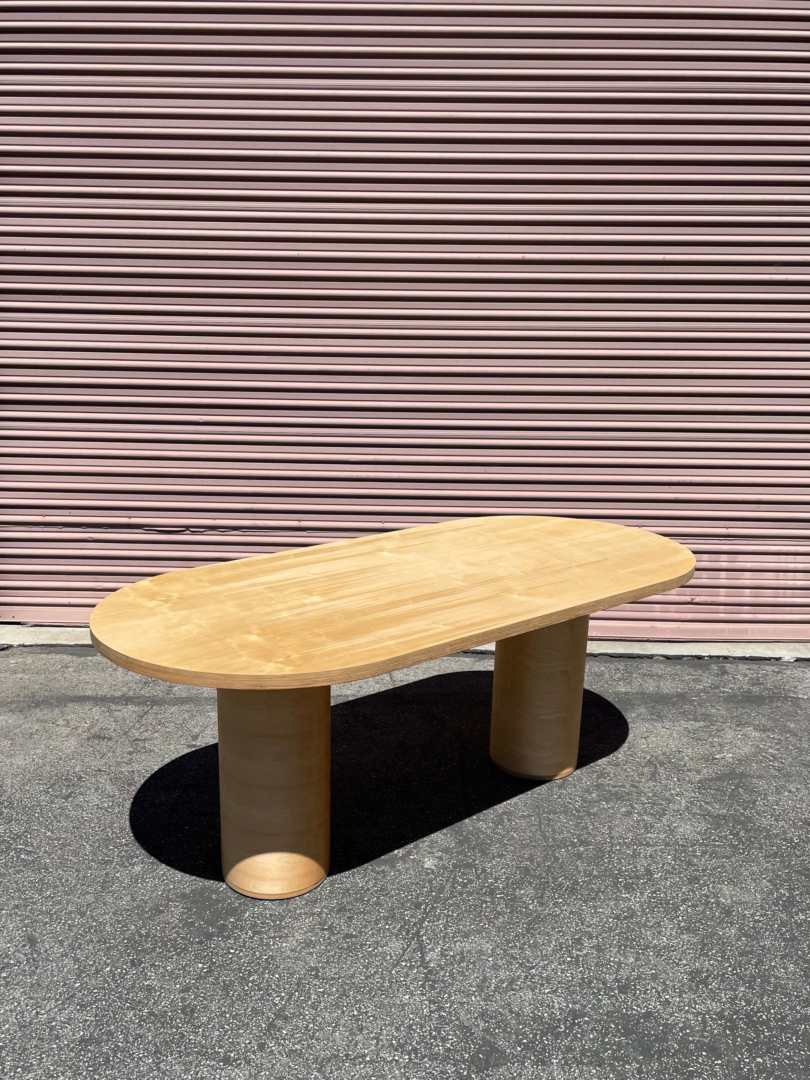  Pill-Shaped Dining Table - Natural product image 1