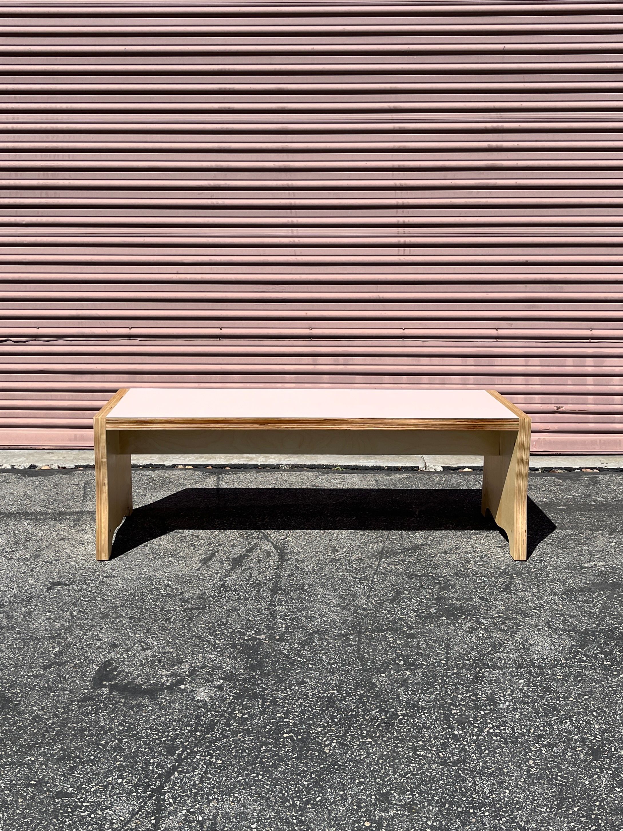  (SOLD OUT) Silhouette Bench - Pink product image 0