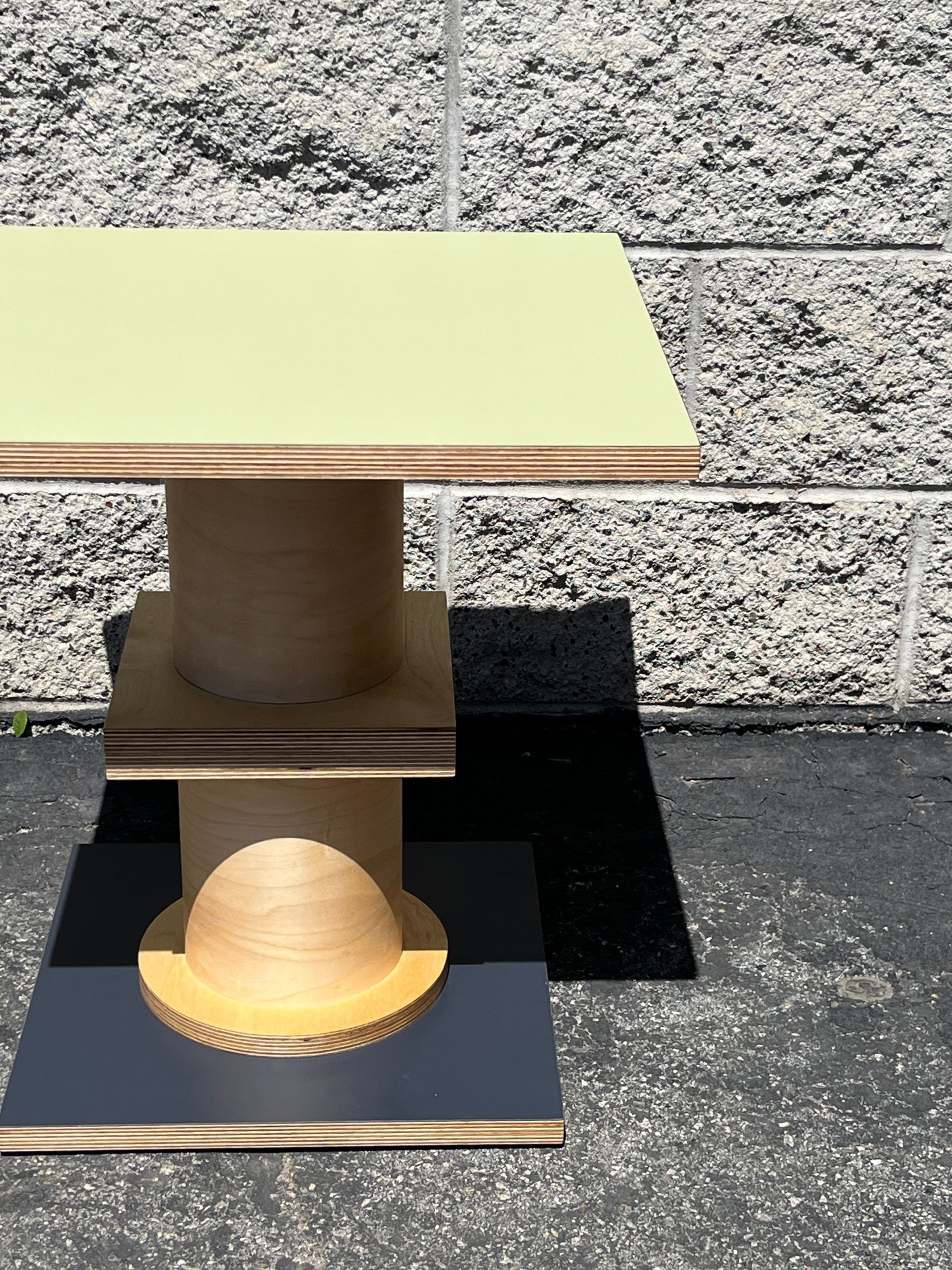  Square Column Table - Sage / Grey ($750) product image 2