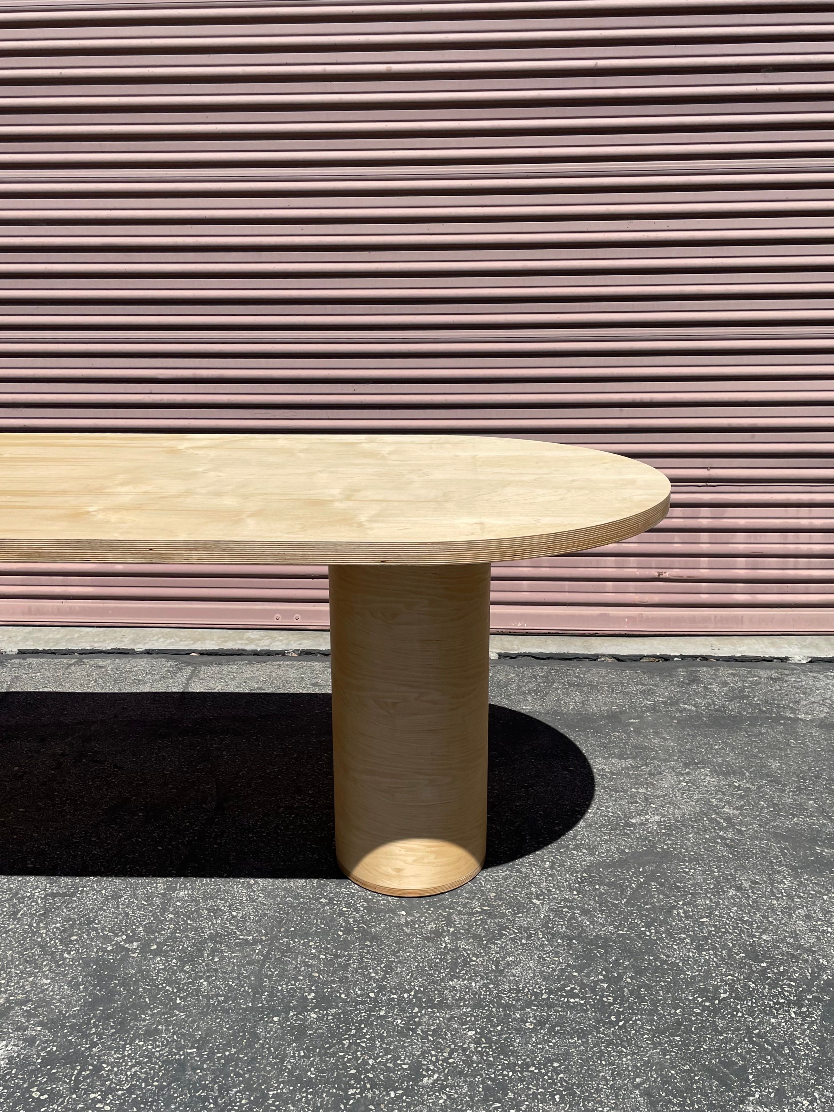  Pill-Shaped Dining Table - Natural product image 3