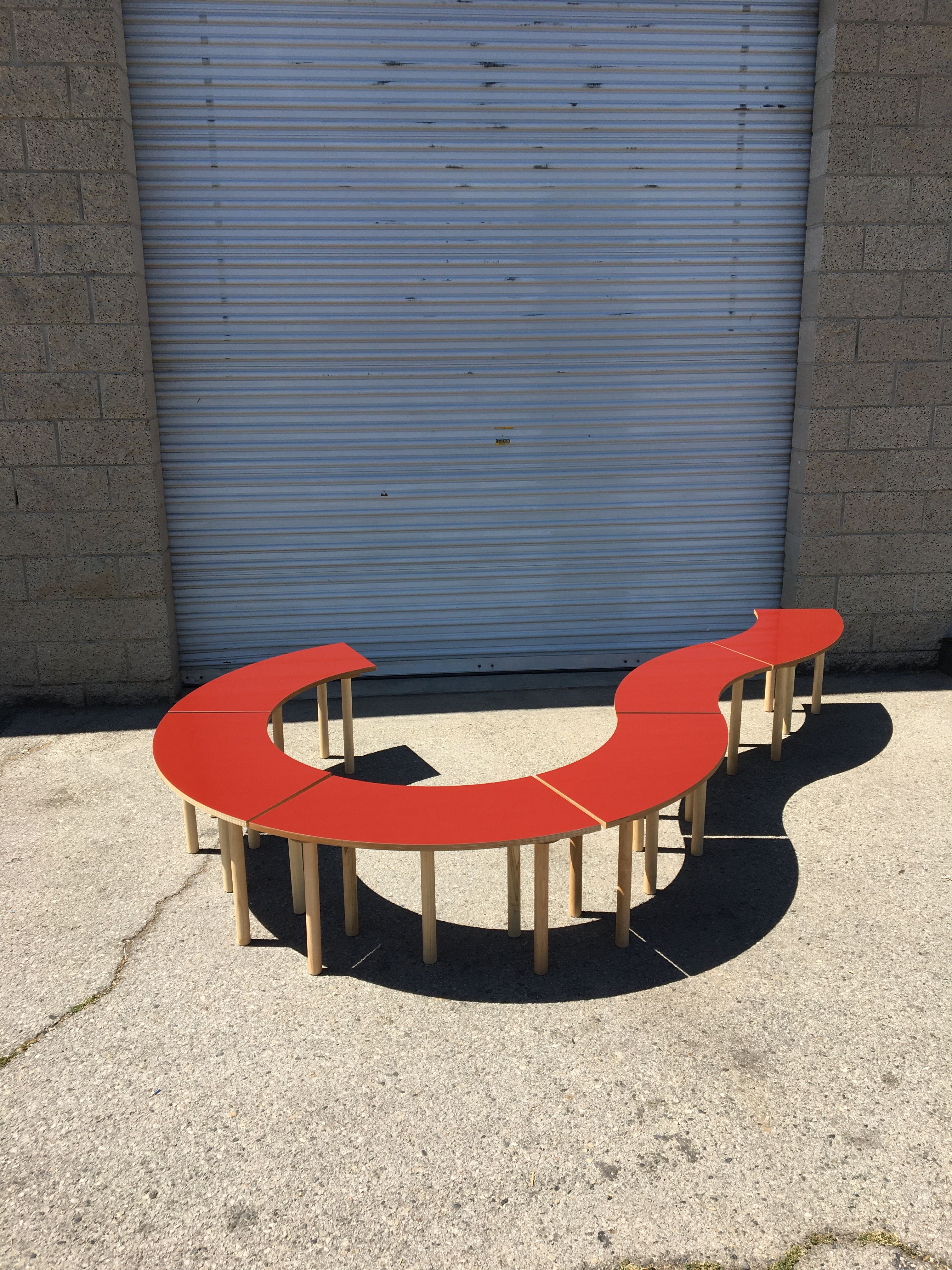  Circle Table + Bench Set product image 11