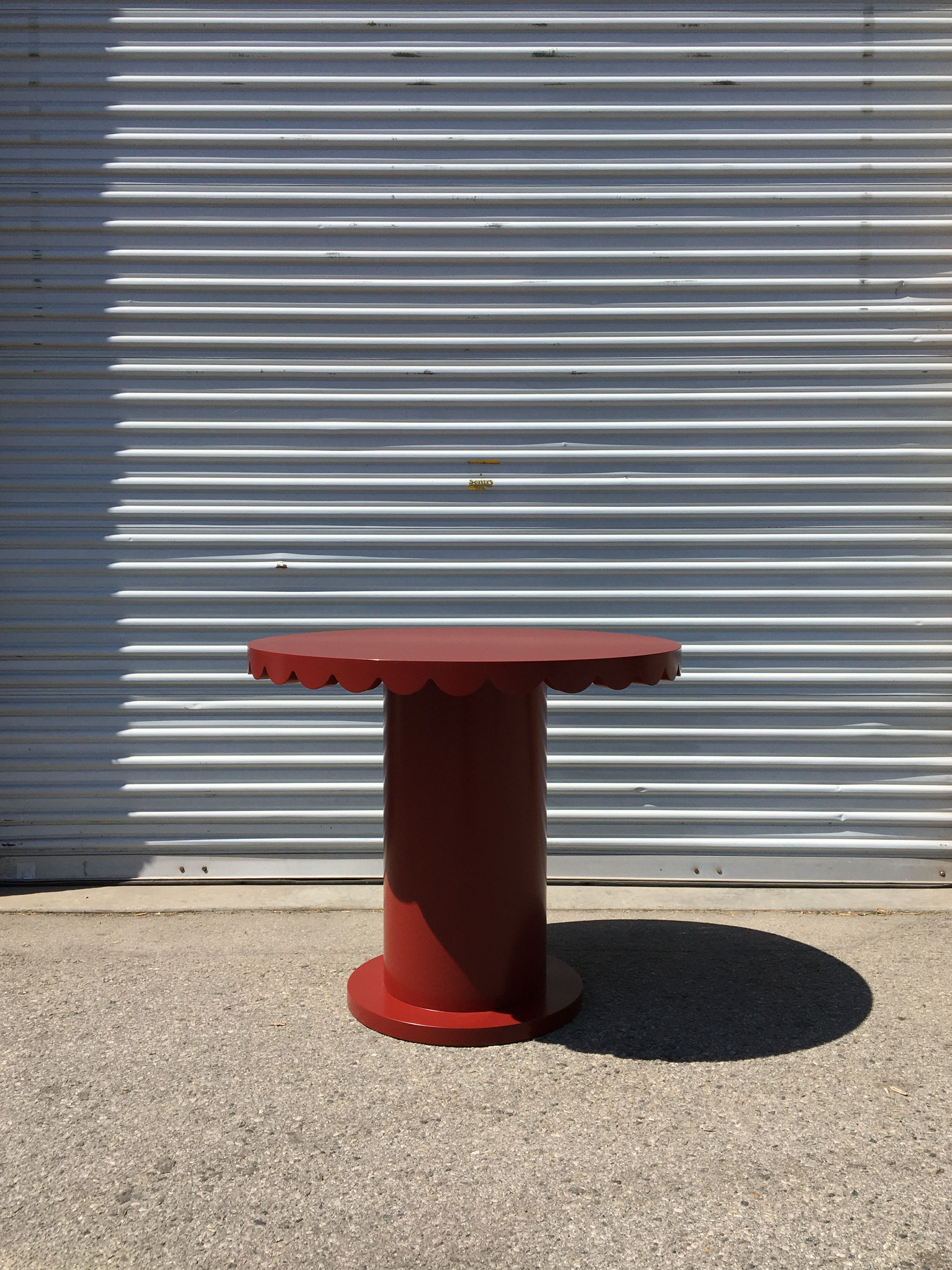  Scallop Skirt Table - red product image 4