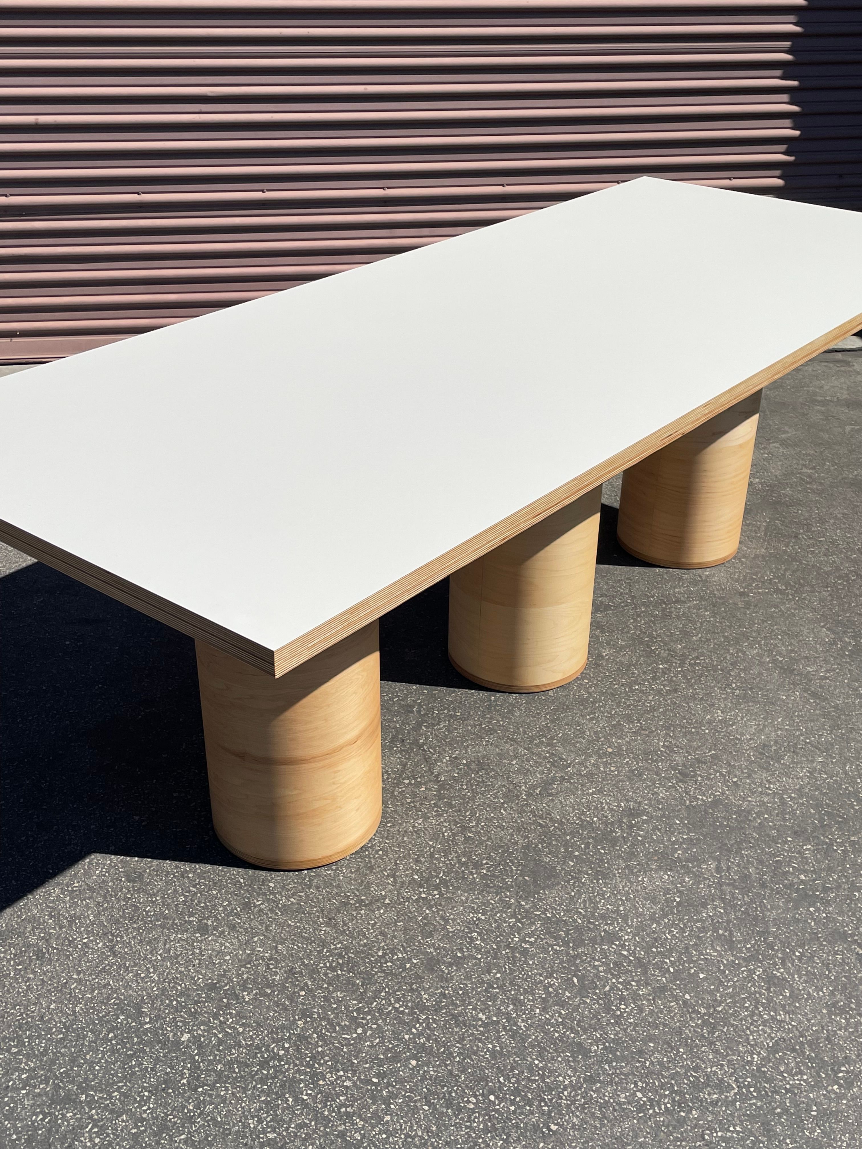  Three Cylinder Rectangle Table product image 1