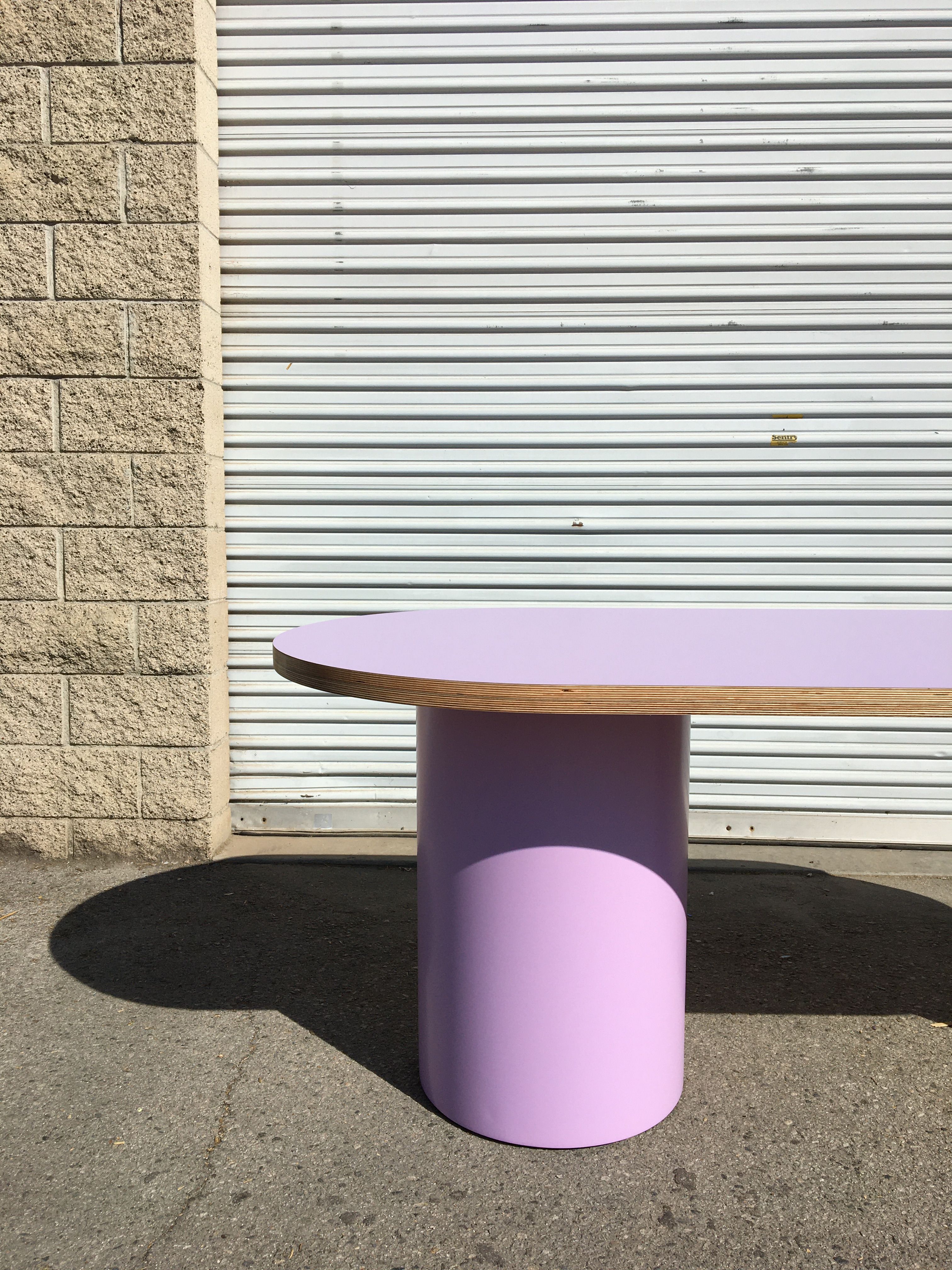  Pill-shaped Dining Table - Purple product image 3