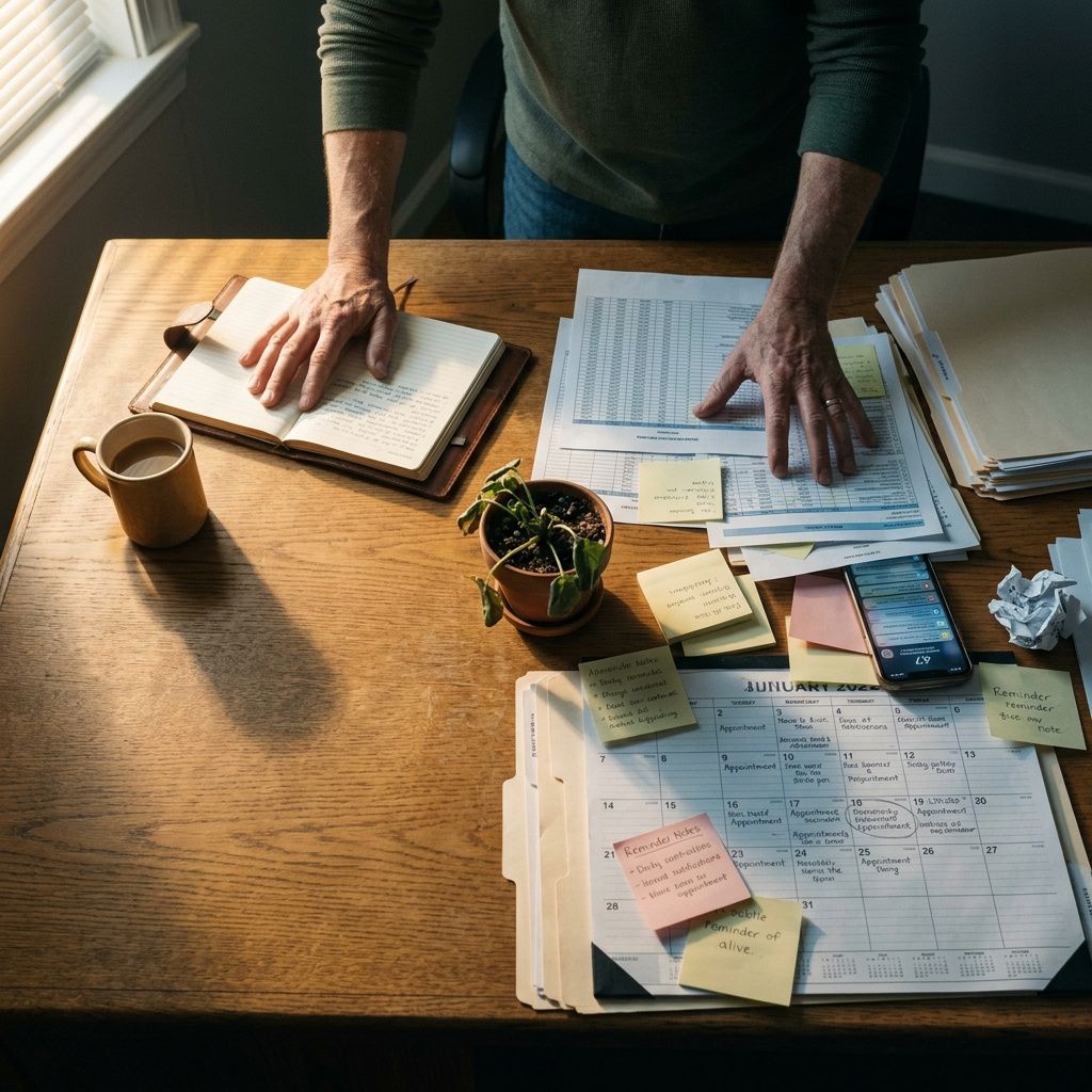 Overwhelmed church staff surrounded by administrative tasks and manual processes