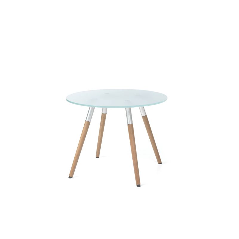 Tables SW40 – kaviarenský stolík s drevenými nohami