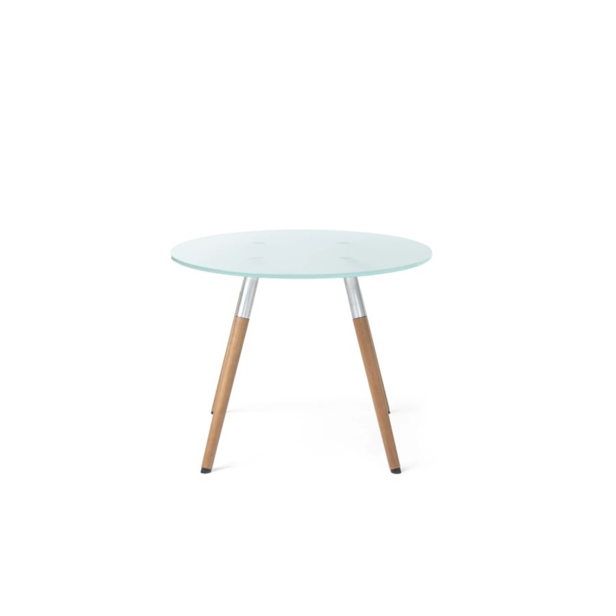 Tables SW40 – kaviarenský stolík s drevenými nohami
