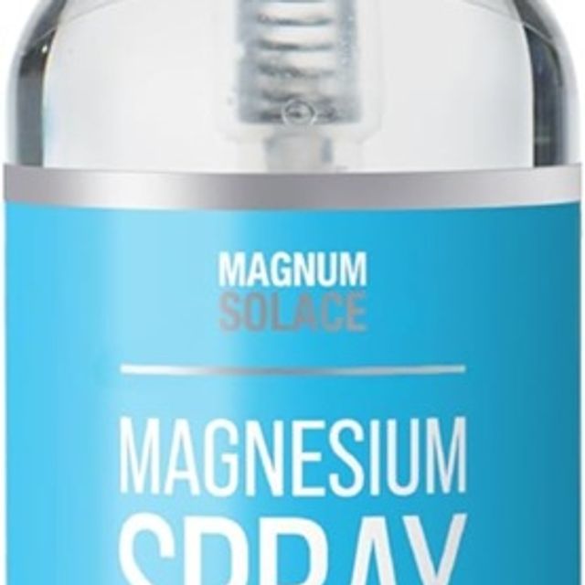 Magnesium Spray by Magnum Solace, 2 oz Ultra Pure Magnesium Oil