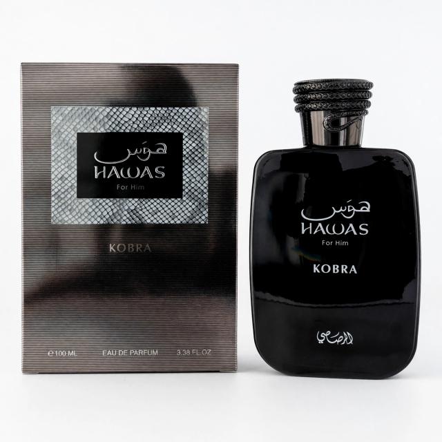 Hawas Kobra by Rasasi, 3.4 oz Eau De Parfum Spray for Men
