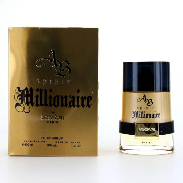 AB Spirit Millionaire by Lomani, 3.3 oz Eau De Parfum Spray for Men