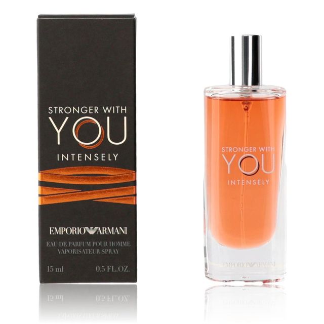 Stronger With You Intensely by Emporio Armani, 0.5 oz Eau De Parfum Spray for Men