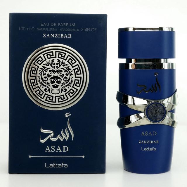 Asad Zanzibar by Lattafa, 3.4 oz Eau De Parfum Spray for Men