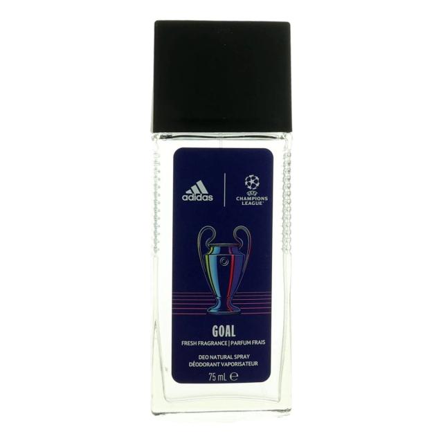 Adidas UEFA Champions League Goal by Adidas, 2.5 oz Deo Natural Spray for Men