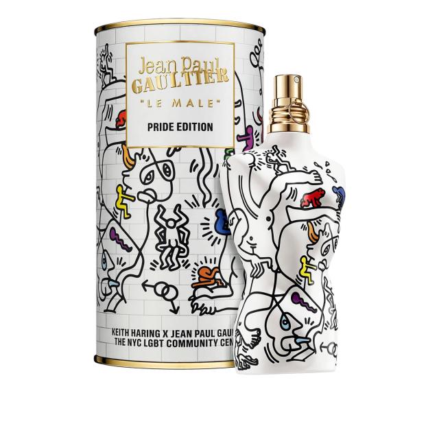 Jean Paul Gaultier Le Male by JPG, 4.2 oz Eau de Toilette Spray for Men - Pride Edition x Keith Haring