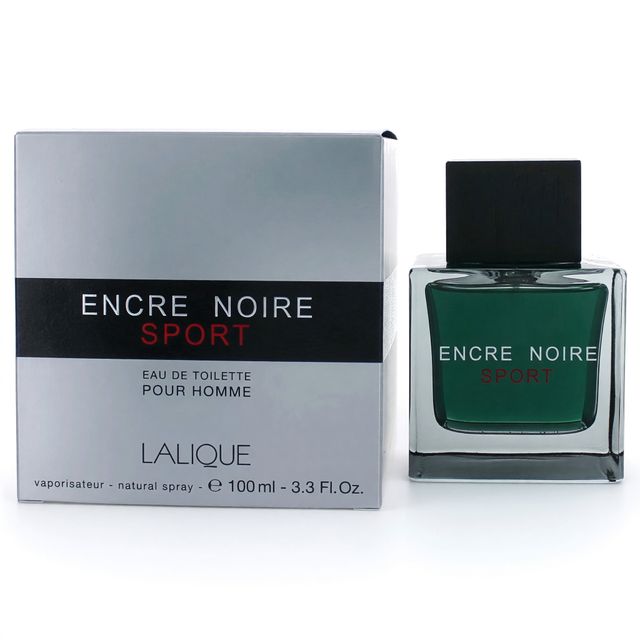 Encre Noire Sport by Lalique, 3 oz Eau De Toilette Spray for Men