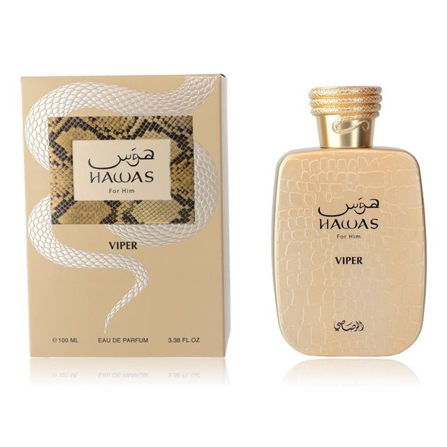 Hawas Viper by Rasasi, 3.3 oz Eau de Parfum Spray for Men
