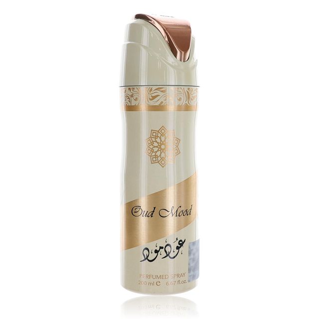 Oud Mood by Lattafa, 6.7 oz Perfumed Deodorant Spray for Unisex