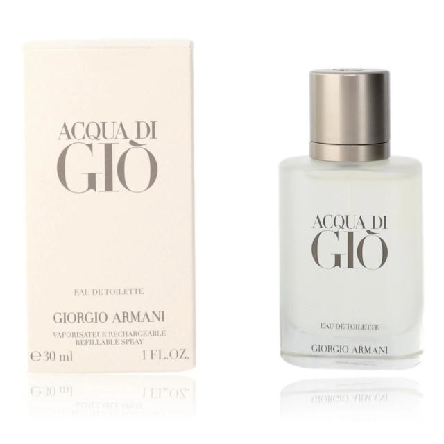 Acqua Di Gio by Giorgio Armani, 1 oz Eau de Toilette Refillable Spray for Men