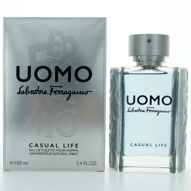 Uomo Casual Life by Salvatore Ferragamo, 3.4 oz Eau De Toilette Spray for Men